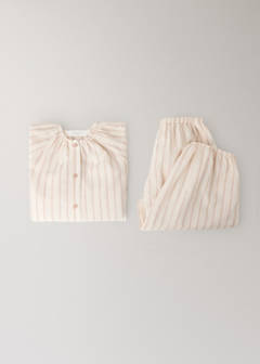 Striped pajama trousers — Nude 4