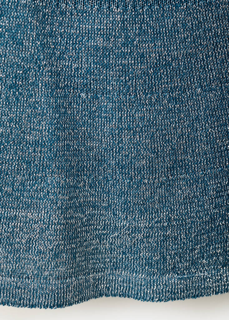 Metallic halter top — Petrol Blue