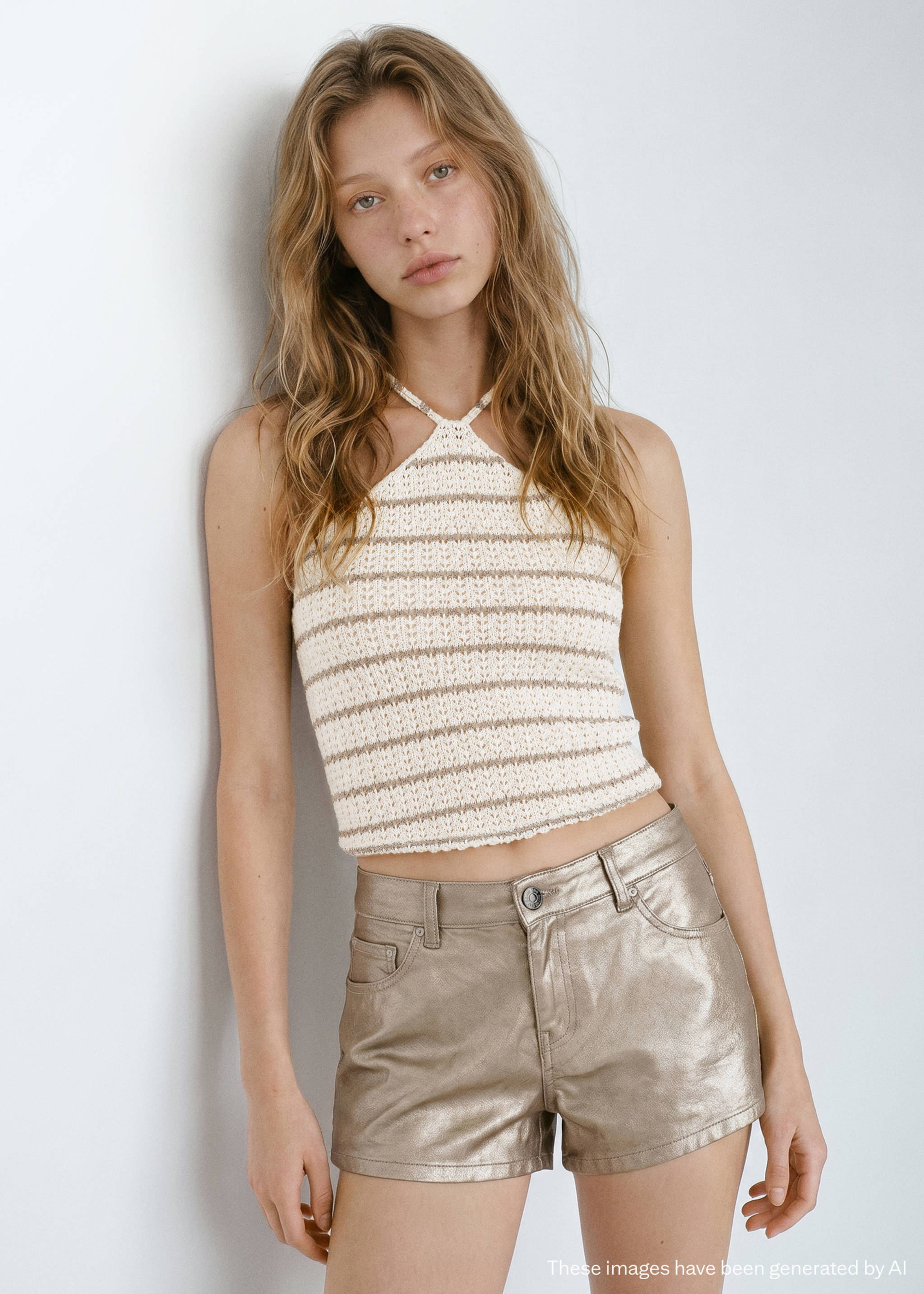 Crochet halter top - Medium plane
