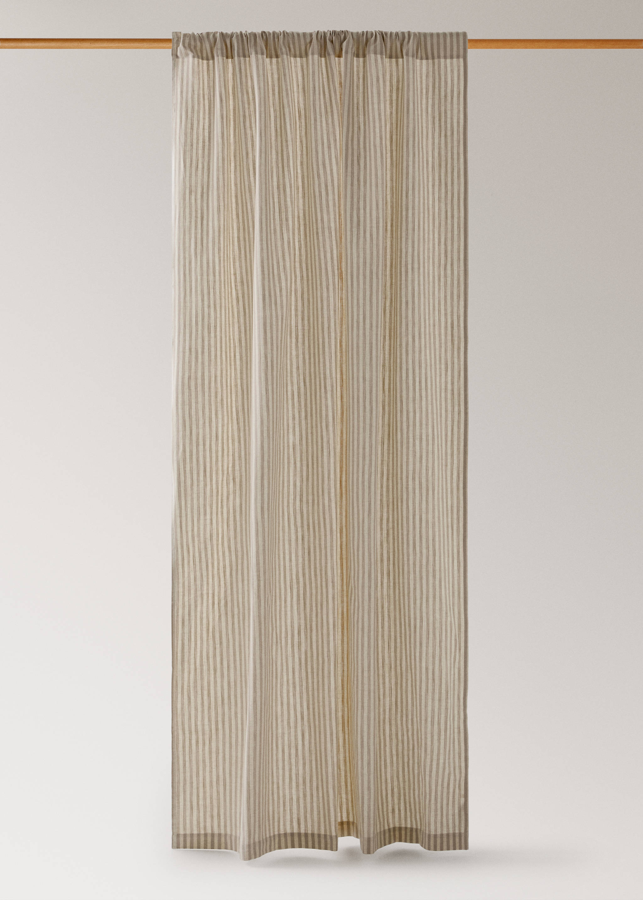 Cotton stripe curtain with medium opacity - Article without model