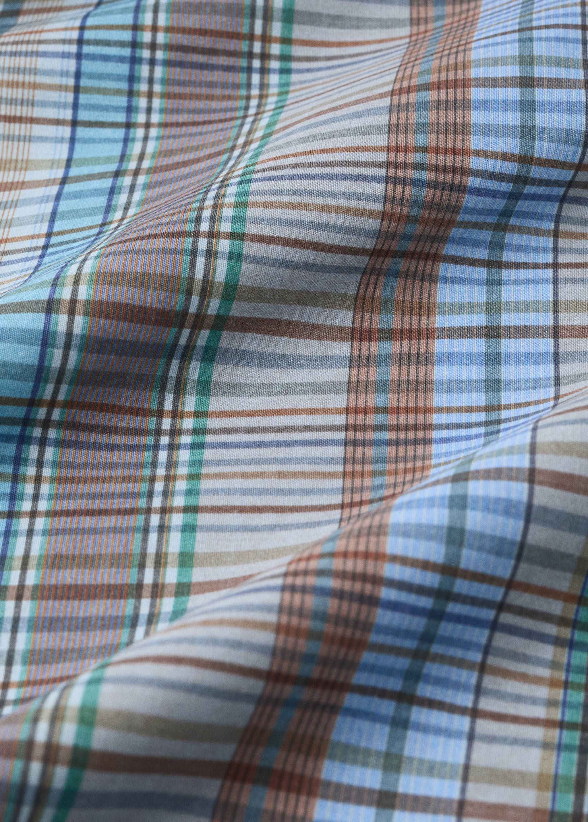 Children’s percale cotton checked duvet cover for a 90 cm bed - Details of the article 1