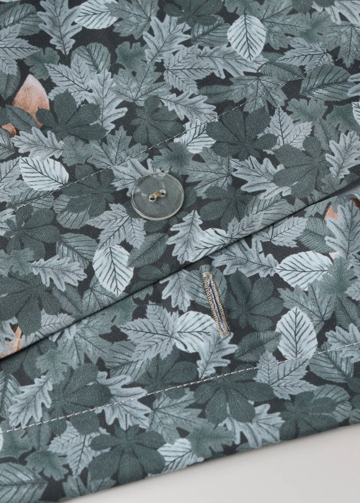 Printed children’s duvet cover for a 90 cm bed — Green