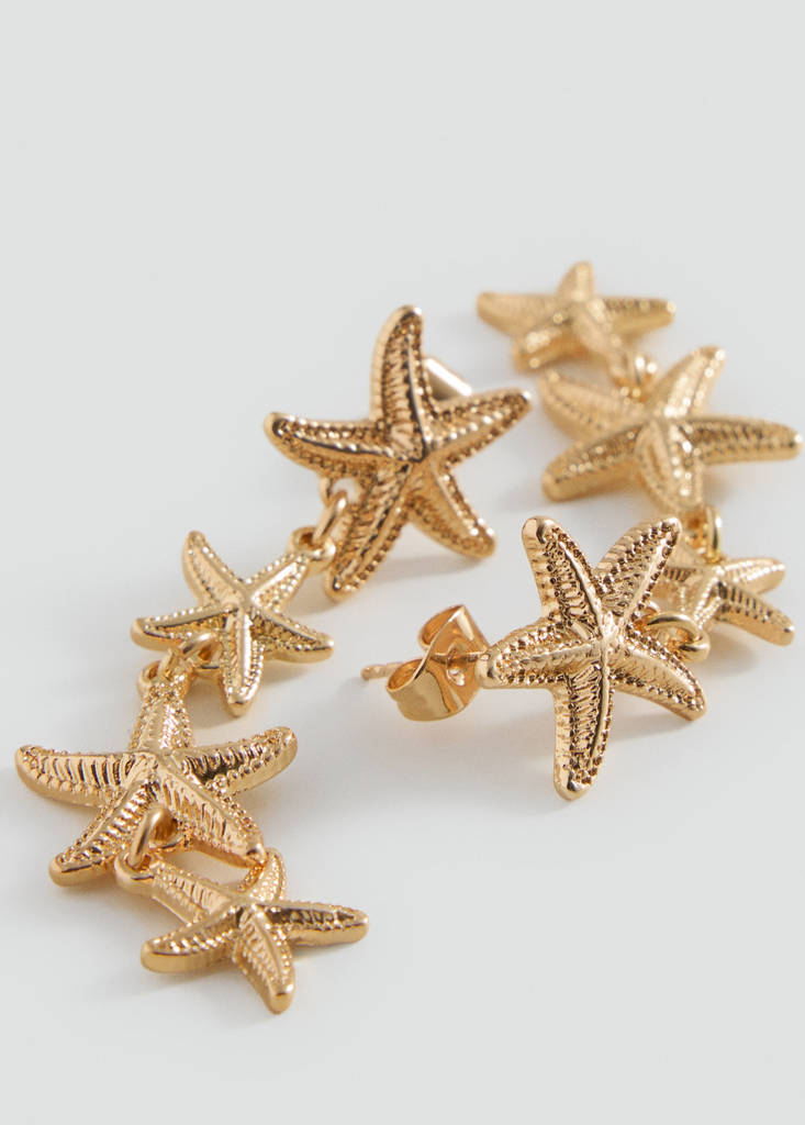 Ohrhänger Sterne — Gold
