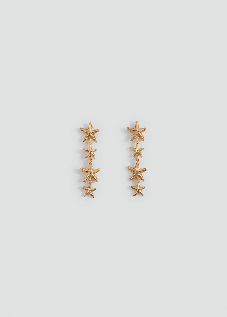 Ohrhänger Sterne — Gold