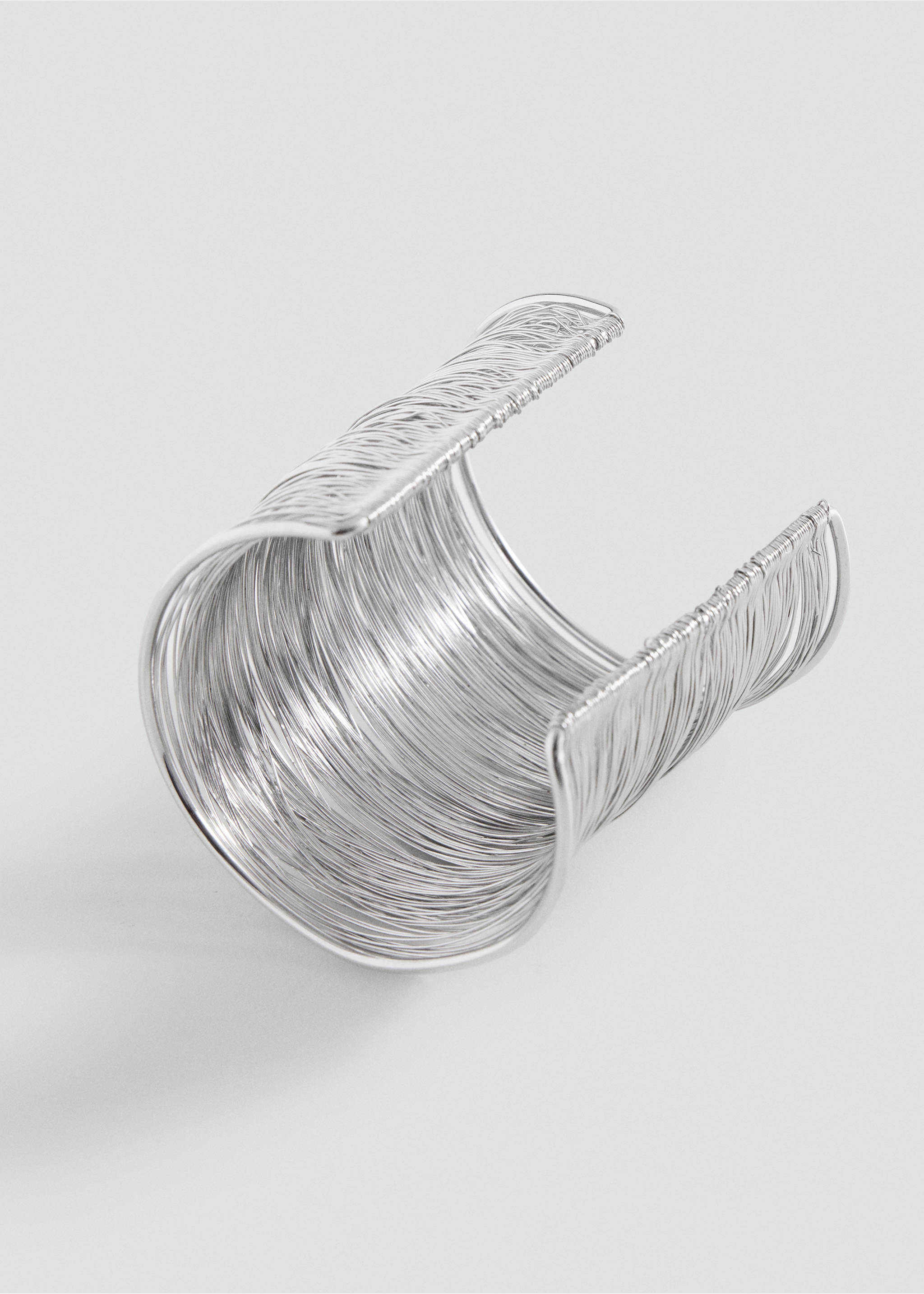 Bracelet rigide - Plan moyen, Argent. Ref: 37031541-00.