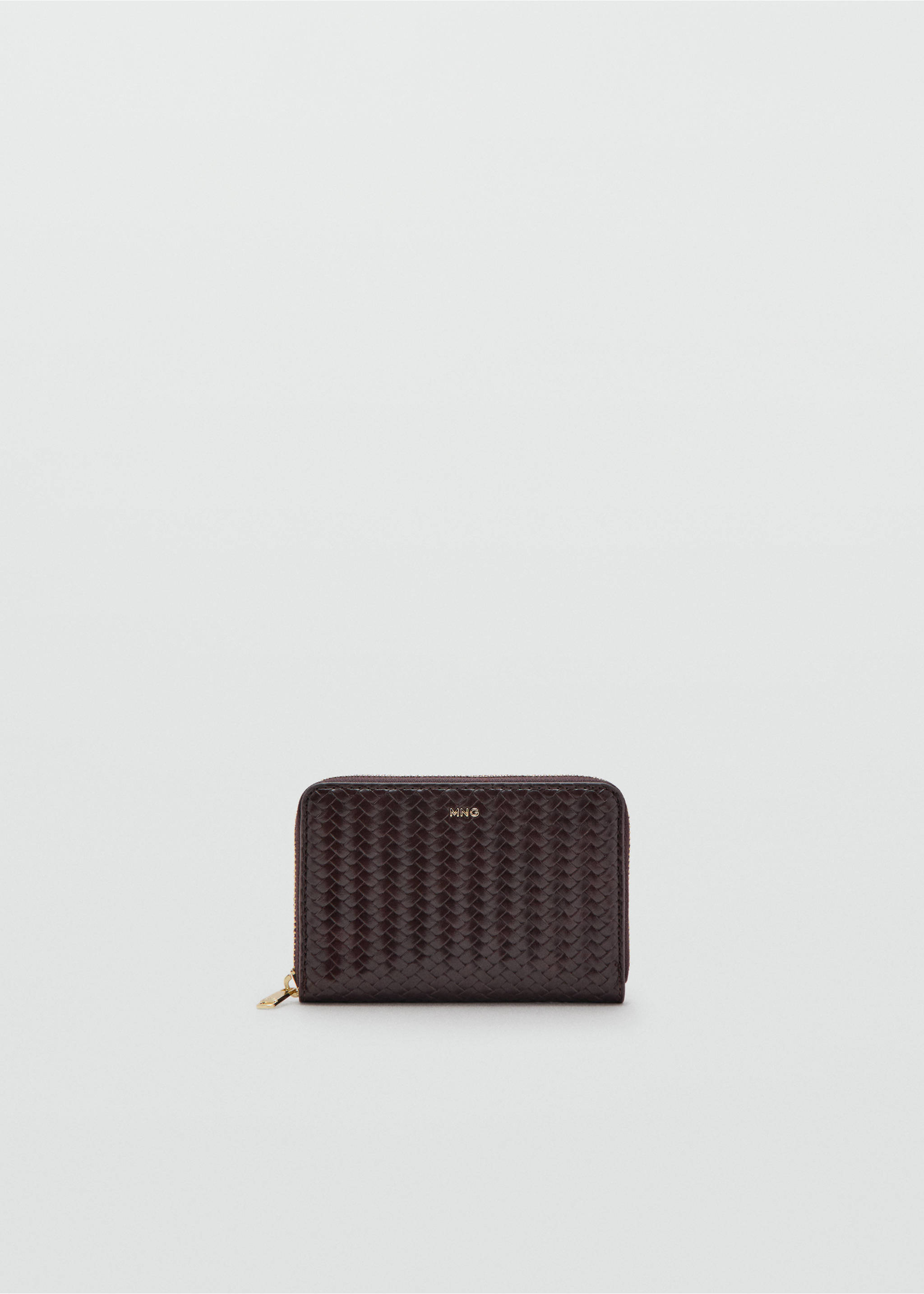 Medium braided wallet - Article without model, Chocolate. Ref: 37031552-00.