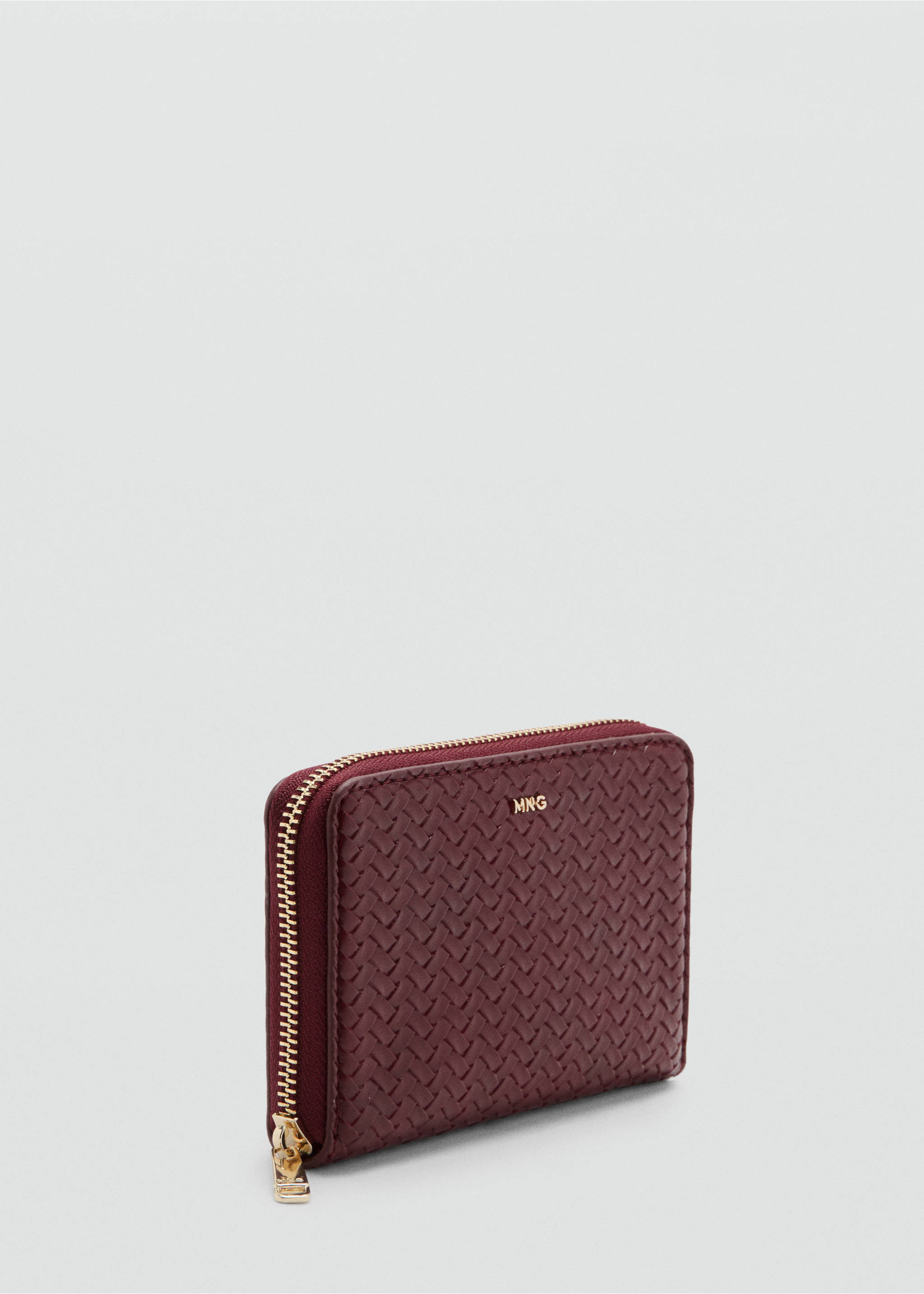 Medium braided wallet - Medium plane, Burgundy. Ref: 37031552-00.