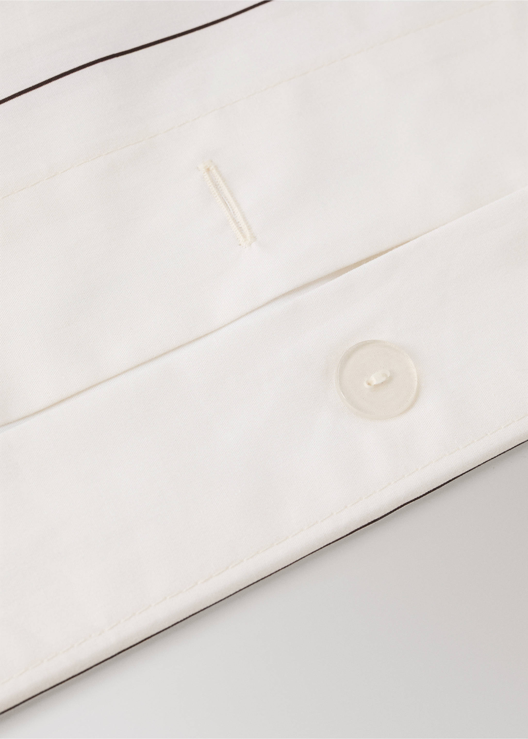 100% cotton percale checked duvet cover for 150/160 cm bed - Details of the article 2, Cognac. Ref: 37032011-00.
