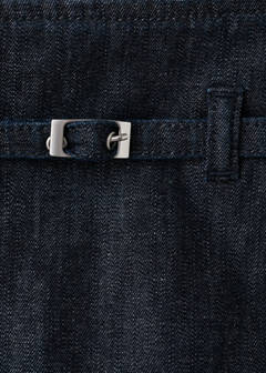 Denim culottes with belt — Open Blue 6
