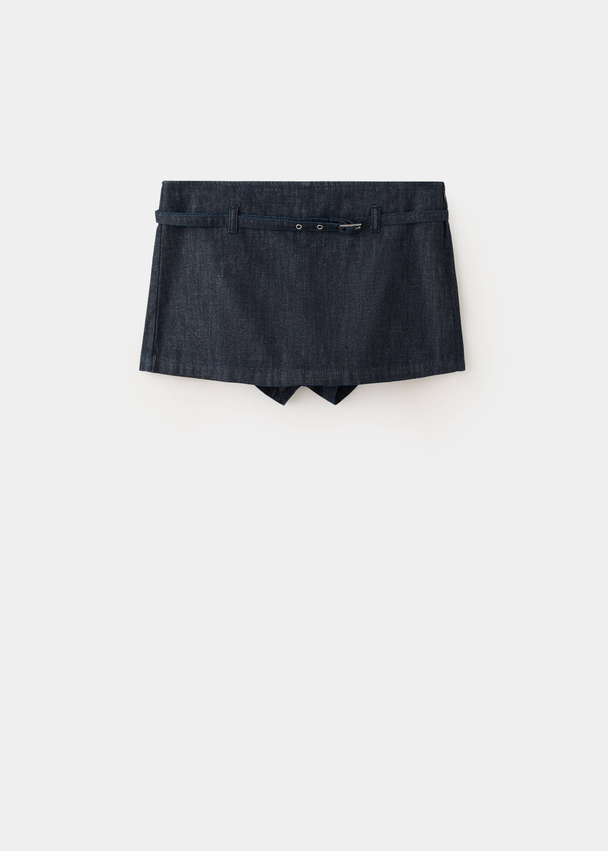 Denim culottes with belt - Article without model