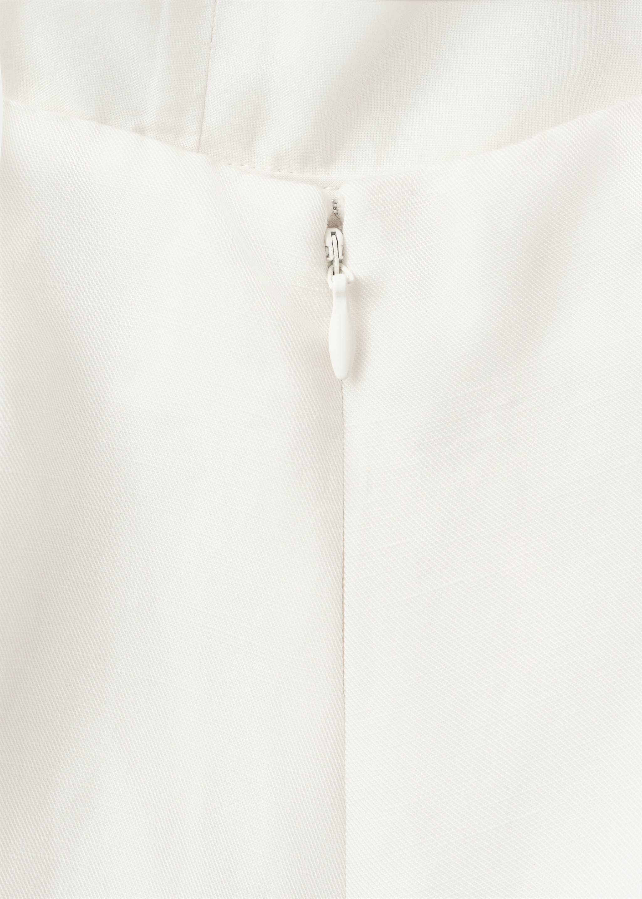 Cross-back linen playsuit - Details of the article 0