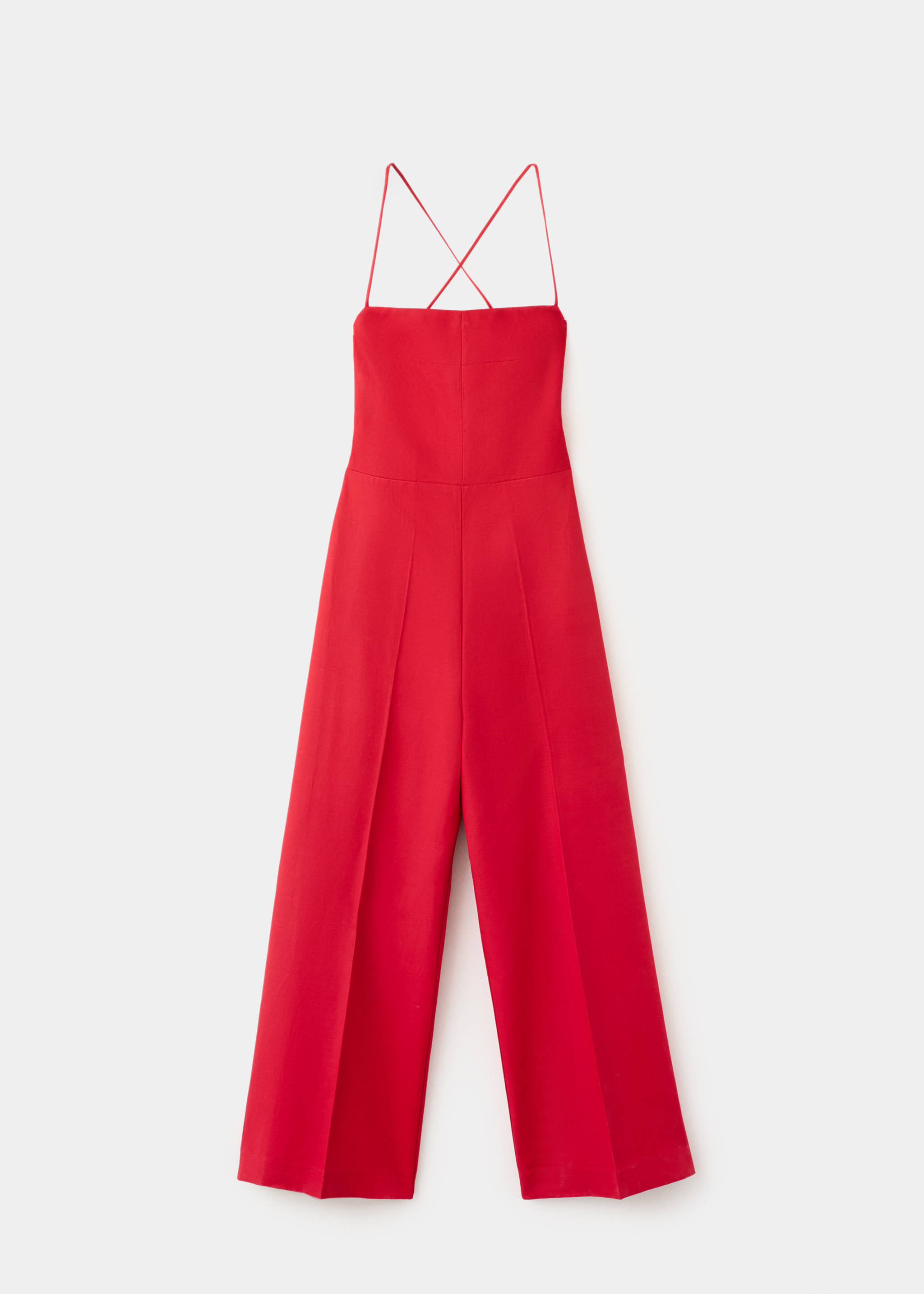 Cross-back linen playsuit - Article without model