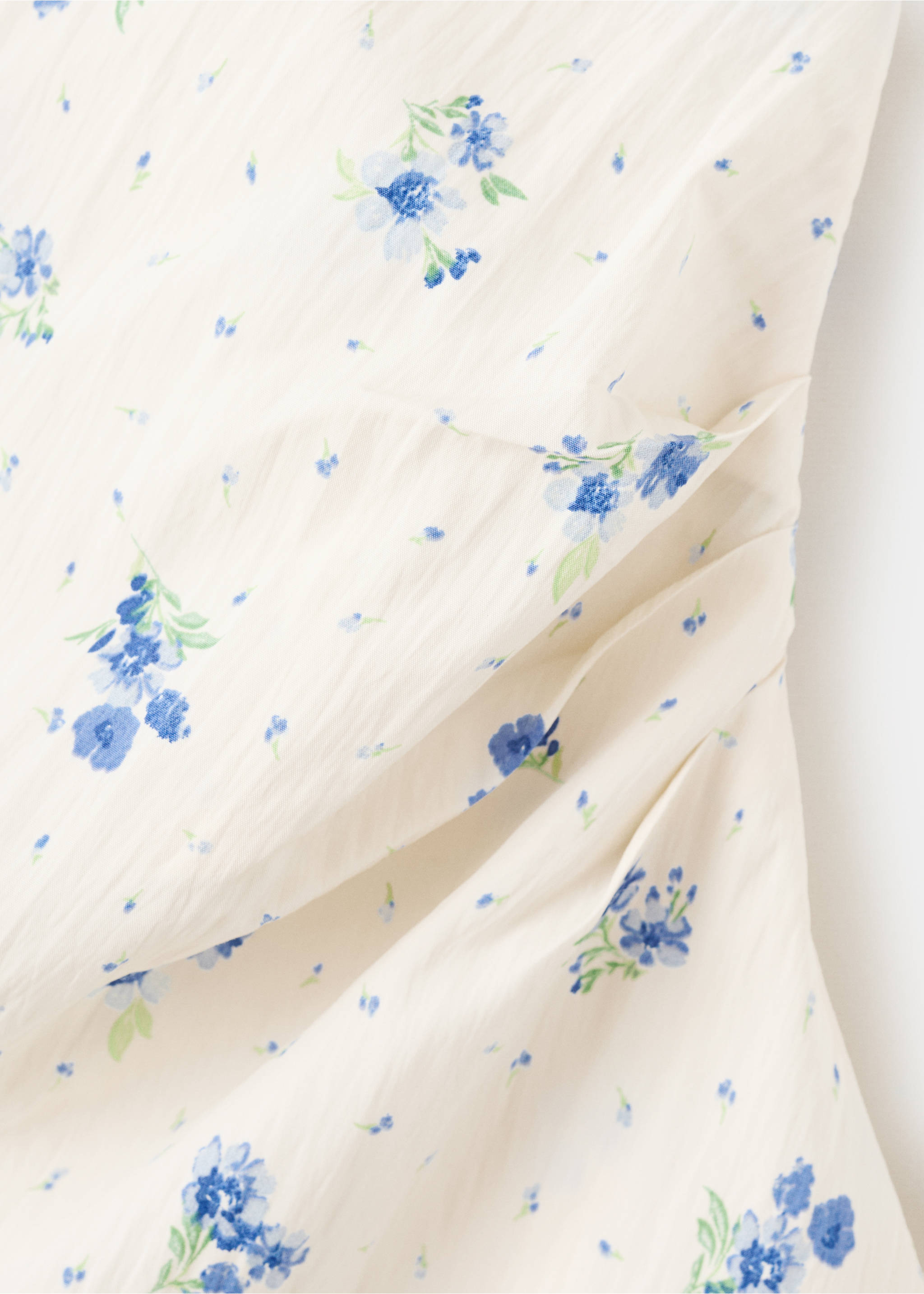Gebloemde asymmetrische top - Detail van het artikel 8, Wit. Ref: 37032529-00.