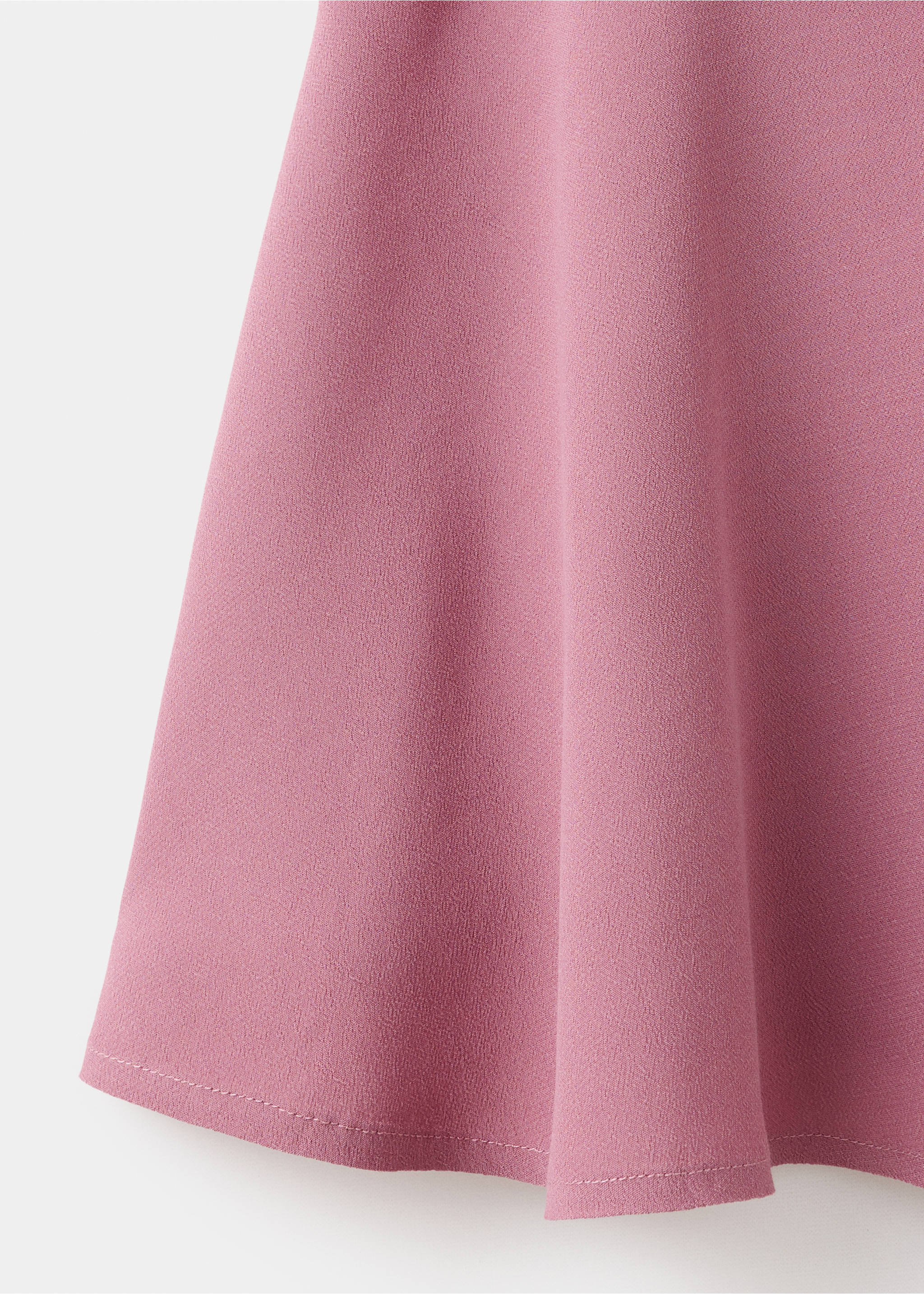 Draped dress with cross-back straps - Details of the article 8, Pastel Pink. Ref: 37032535-00.