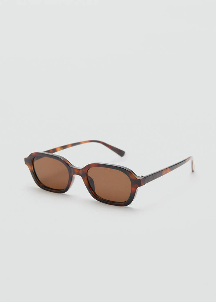 Semi-transparent frame sunglasses — Chocolate
