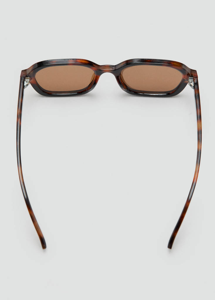 Semi-transparent frame sunglasses — Chocolate