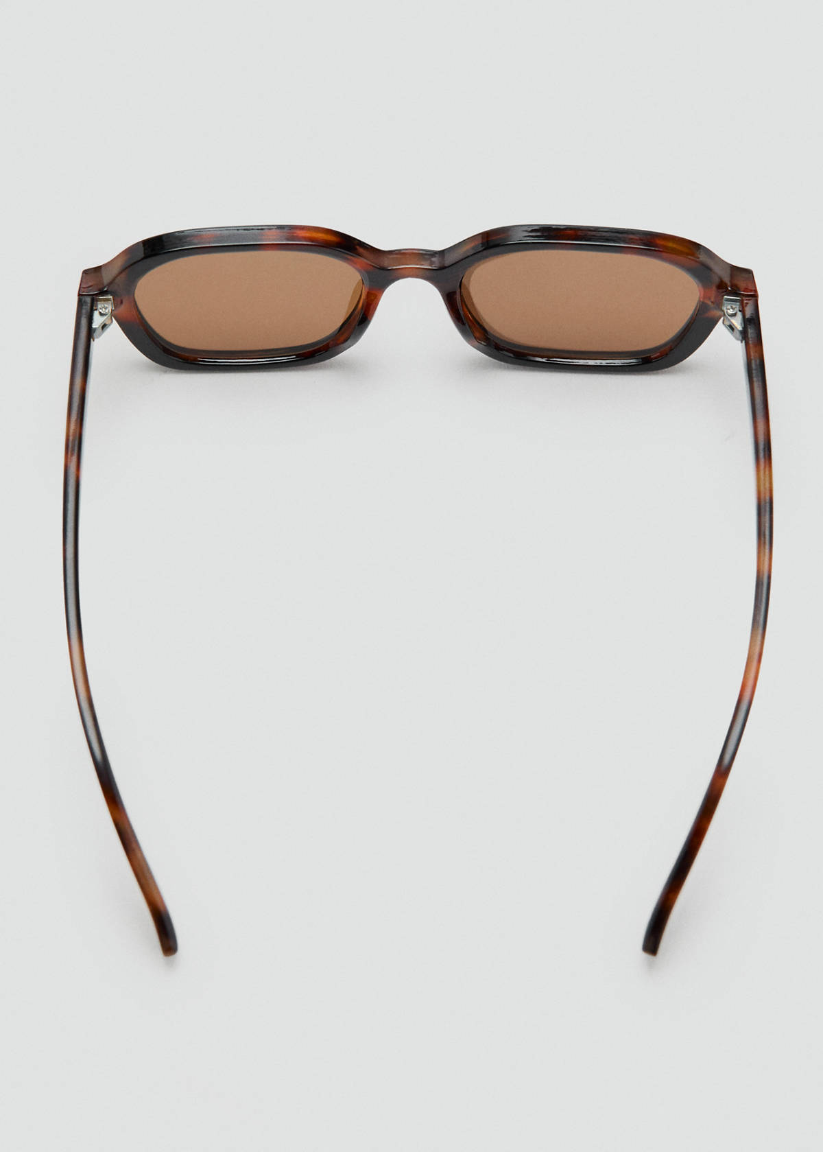 Semi-transparent frame sunglasses — Chocolate
