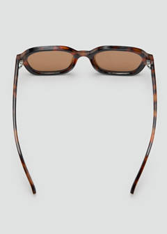 Semi-transparent frame sunglasses — Chocolate 2
