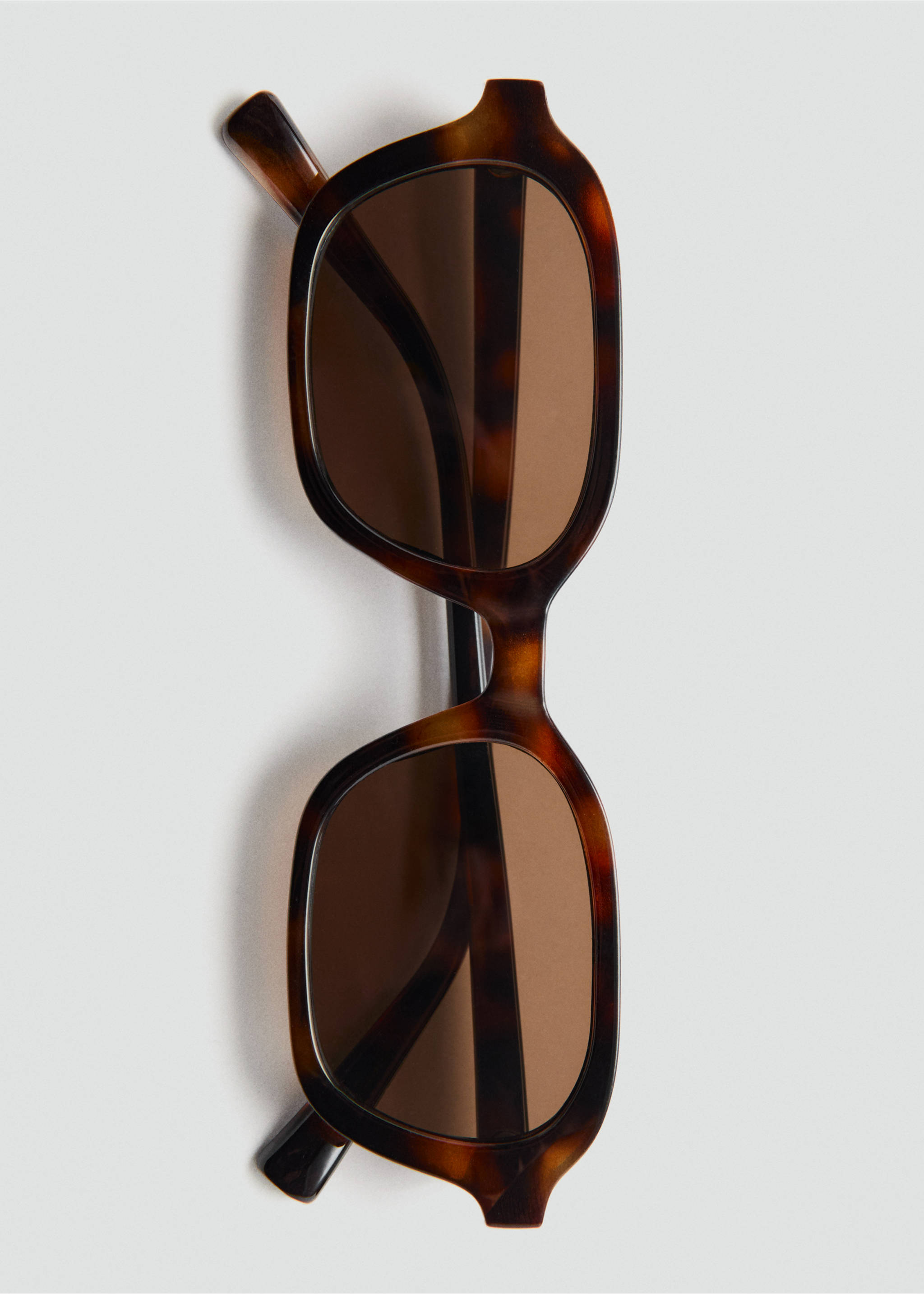 Lunettes de soleil monture semi-transparente - Détail de l'article 2, Chocolat. Ref: 37032539-00.