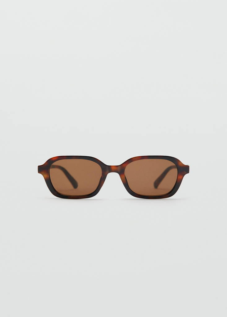 Semi-transparent frame sunglasses — Chocolate