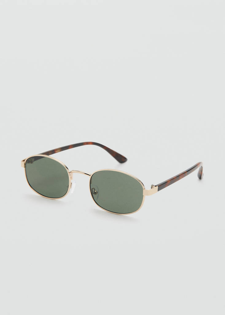 Metallic frame sunglasses — Gold