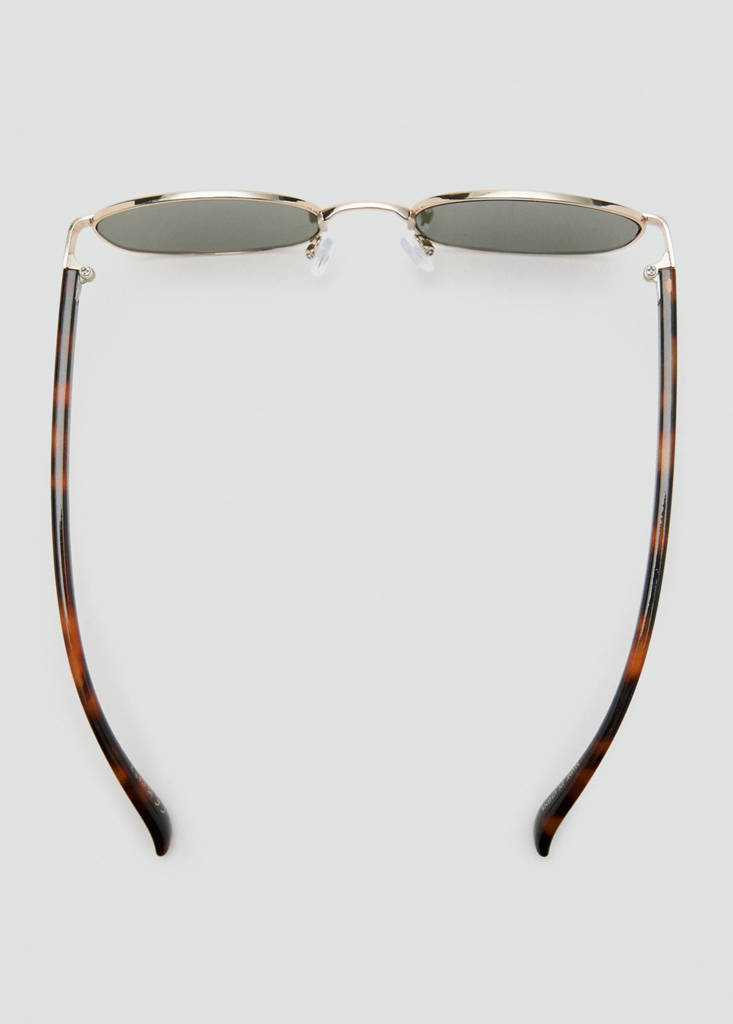 Metallic frame sunglasses — Gold