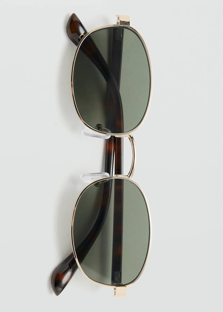 Metallic frame sunglasses — Gold