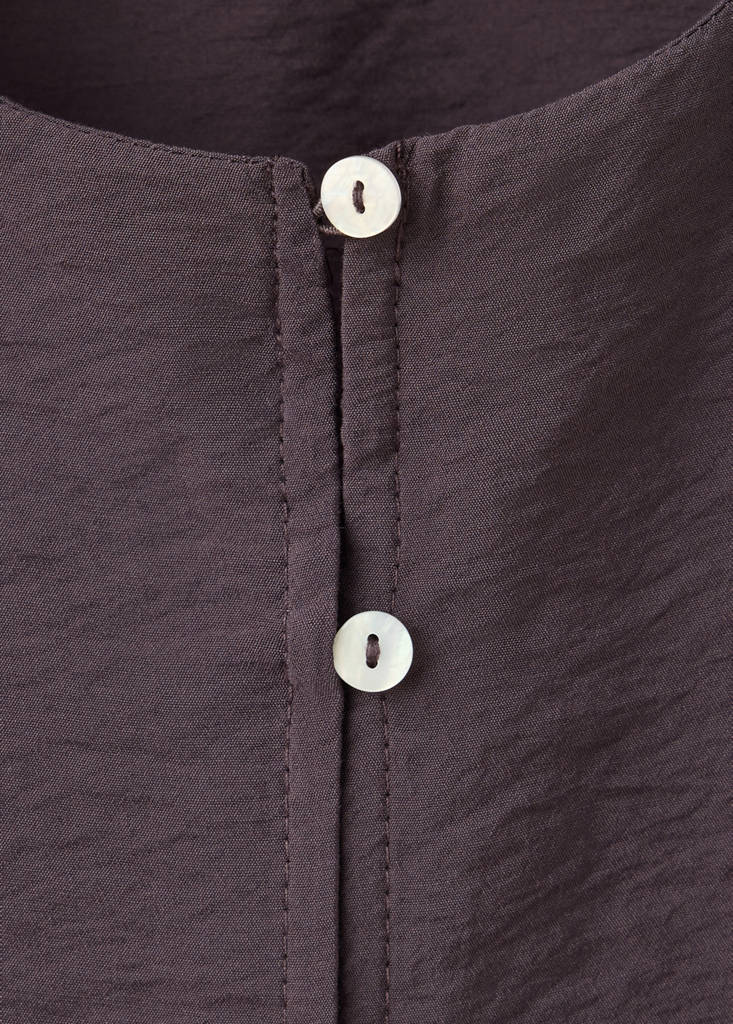 Straight-fit gilet — Brown