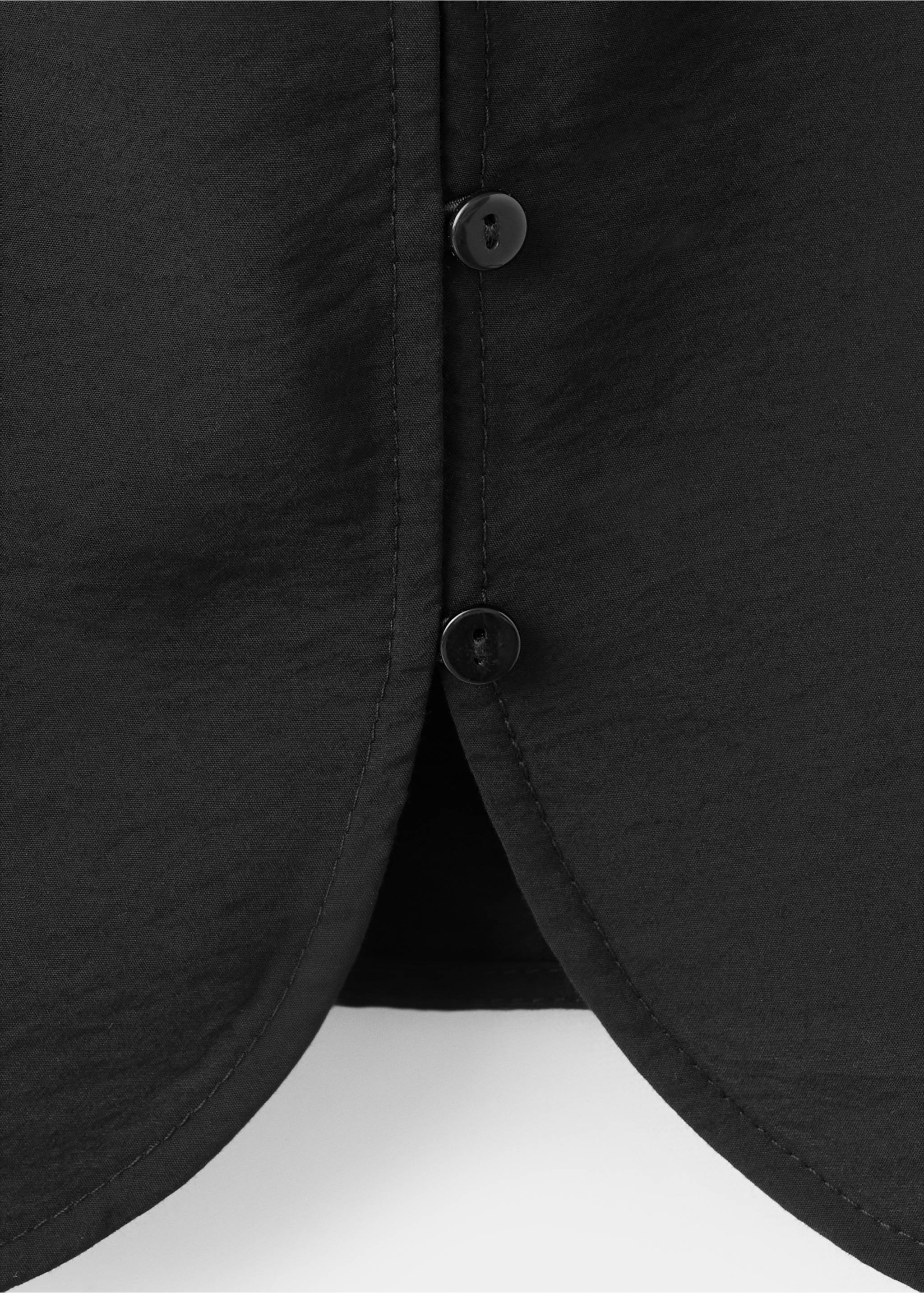 Buttoned flowy top - Details of the article 0, Brown. Ref: 37032541-00.