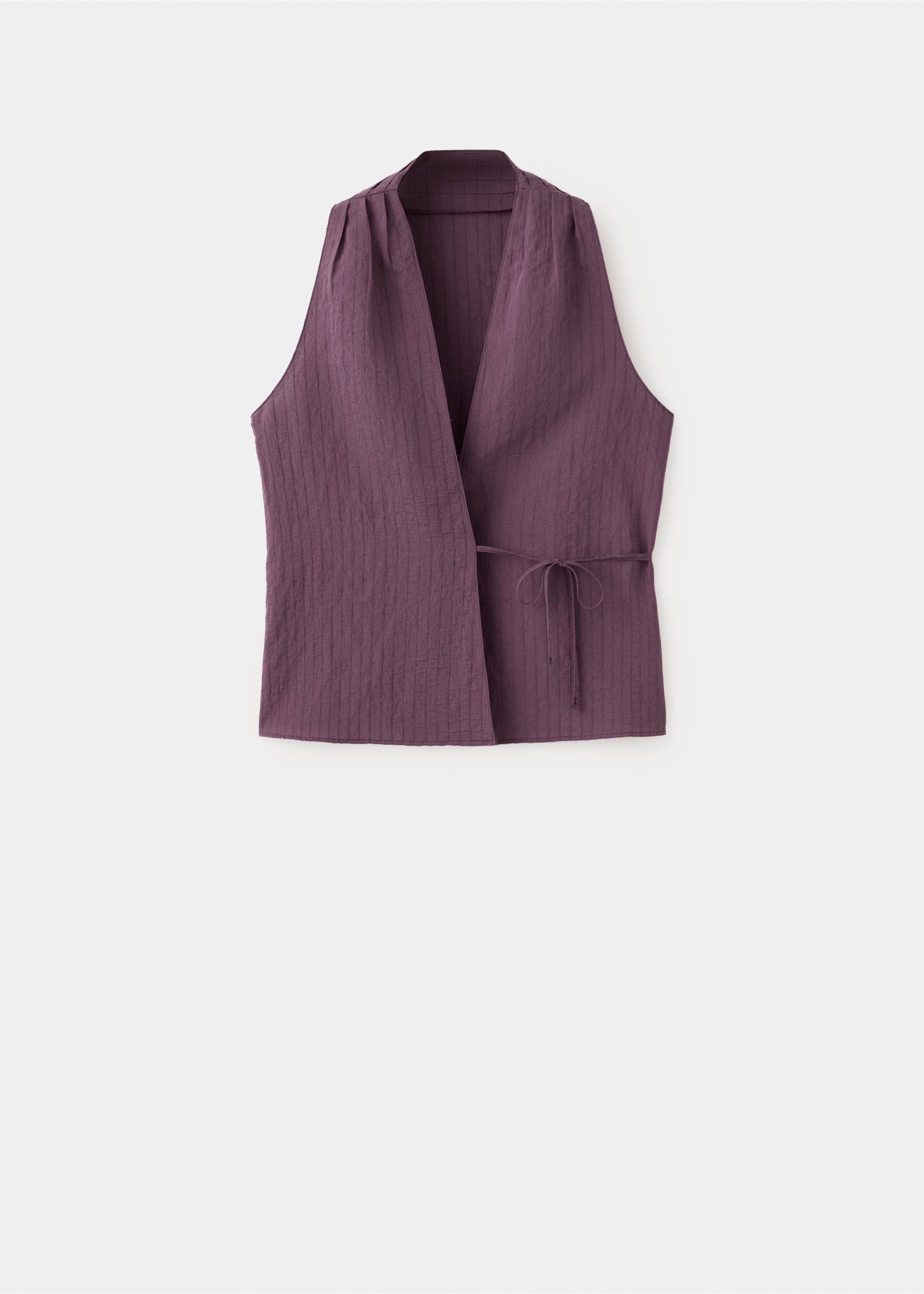 Cross-over V-neck top - Article without model, Purple. Ref: 37032542-00.