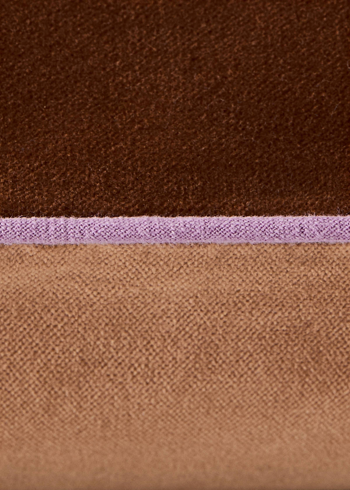 Two-tone cotton velvet cushion cover 30 x 50 cm — Ochre