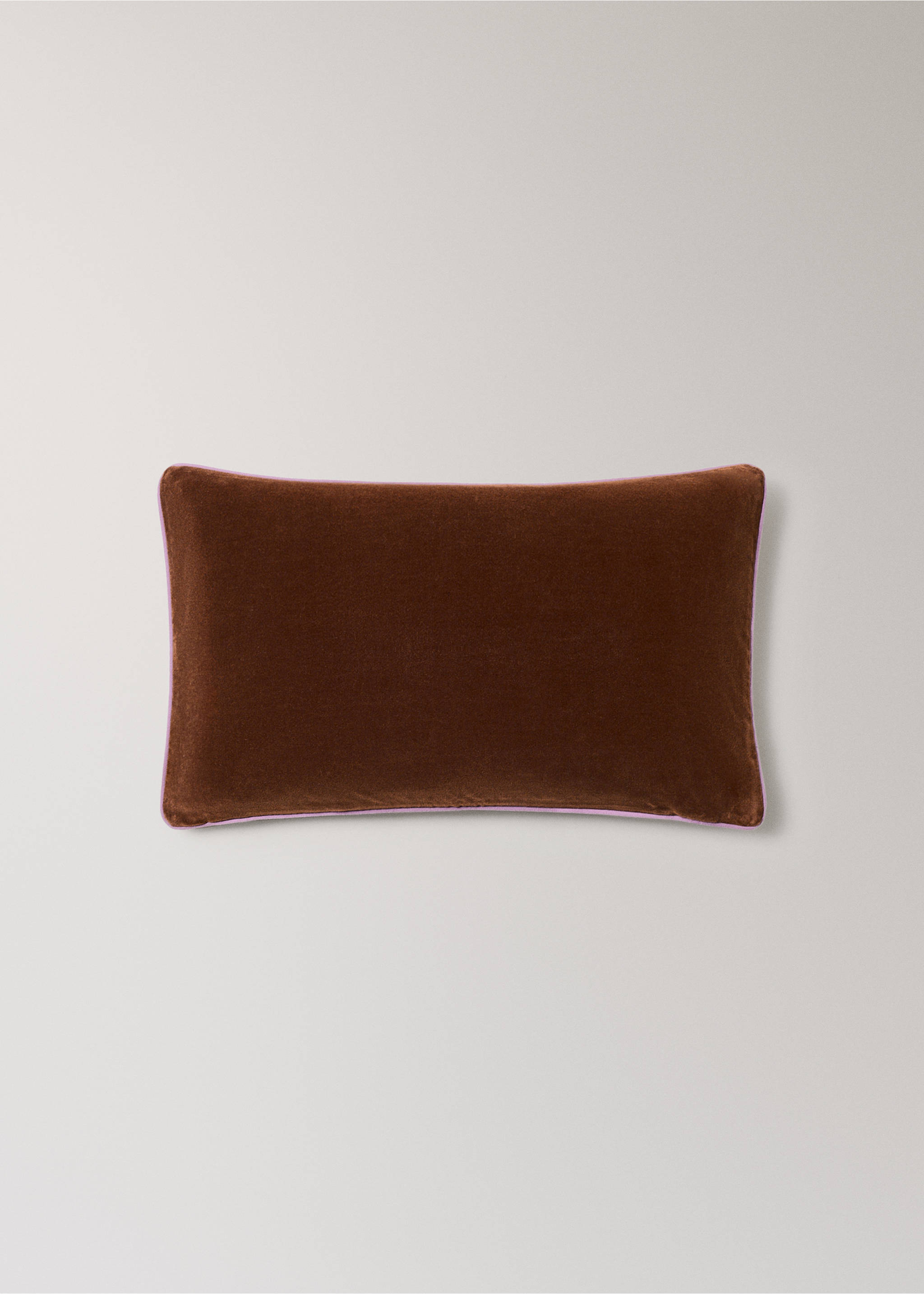 Funda cojín 100% algodón reversible 30x50 cm - Artículo sin modelo, Ocre. Ref: 37032546-00.