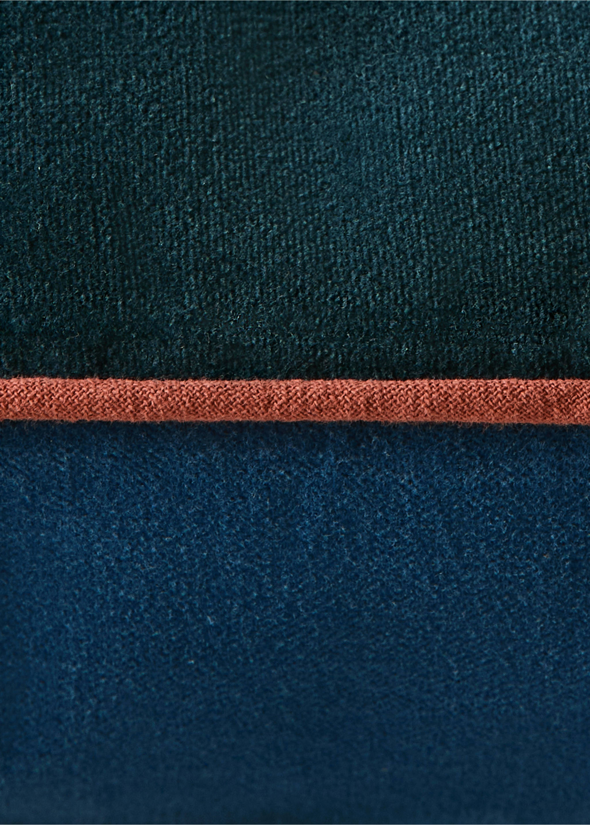 100% cotton reversible cushion cover 12x20 inches - Details of the article 3, Blue. Ref: 37032546-00.