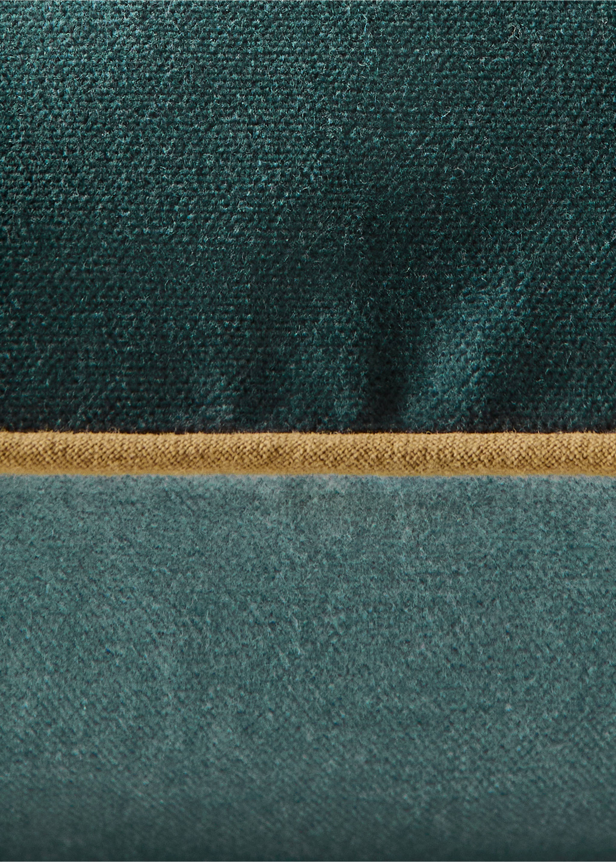 Oboustranný povlak na polštář ze 100% bavlny 30x50 cm - Detail zboží 3, Petrolejová modrá. Ref: 37032546-00.