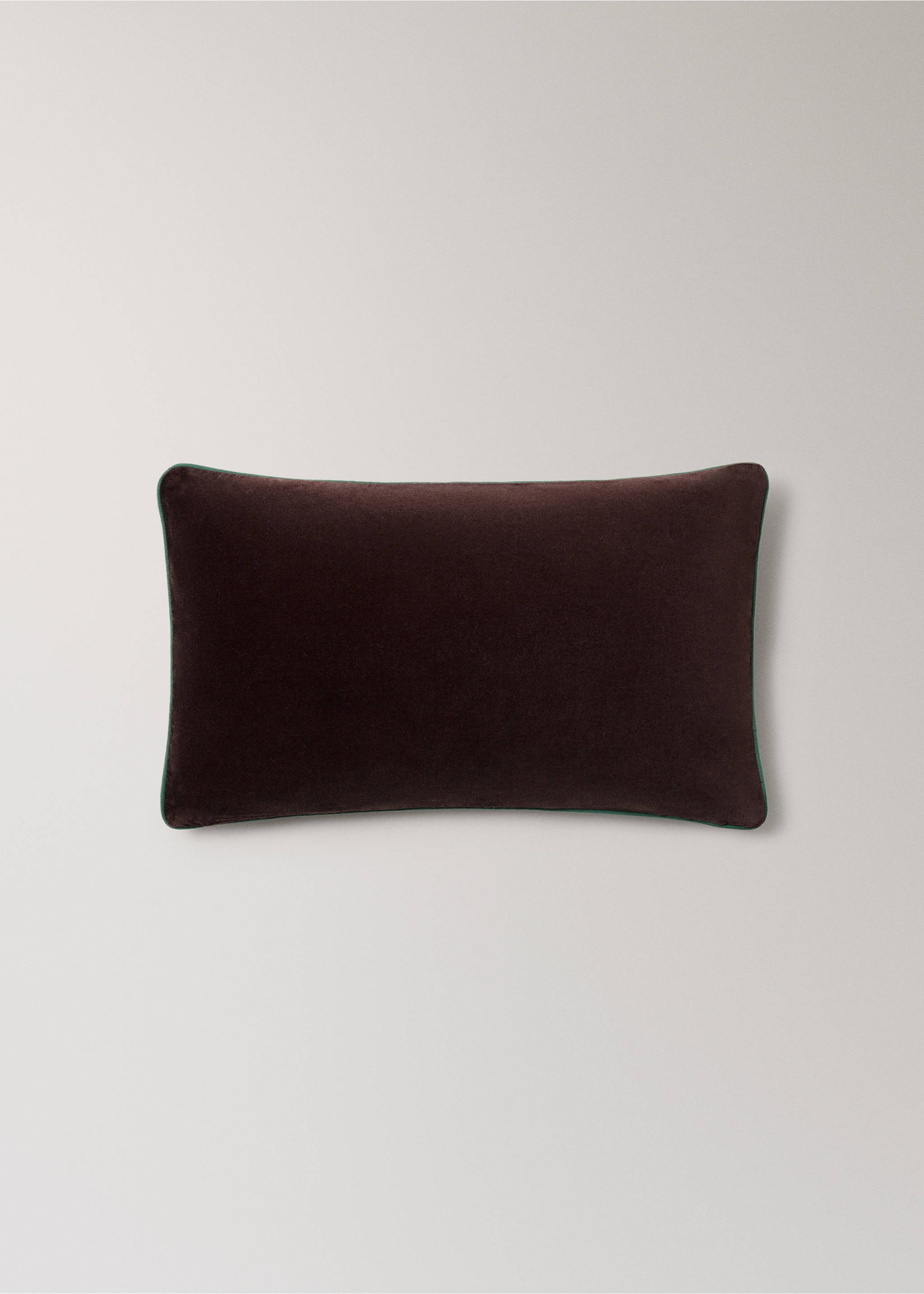 Reversible 100% cotton cushion cover 30x50 cm - Article without model, Dark Red. Ref: 37032546-00.
