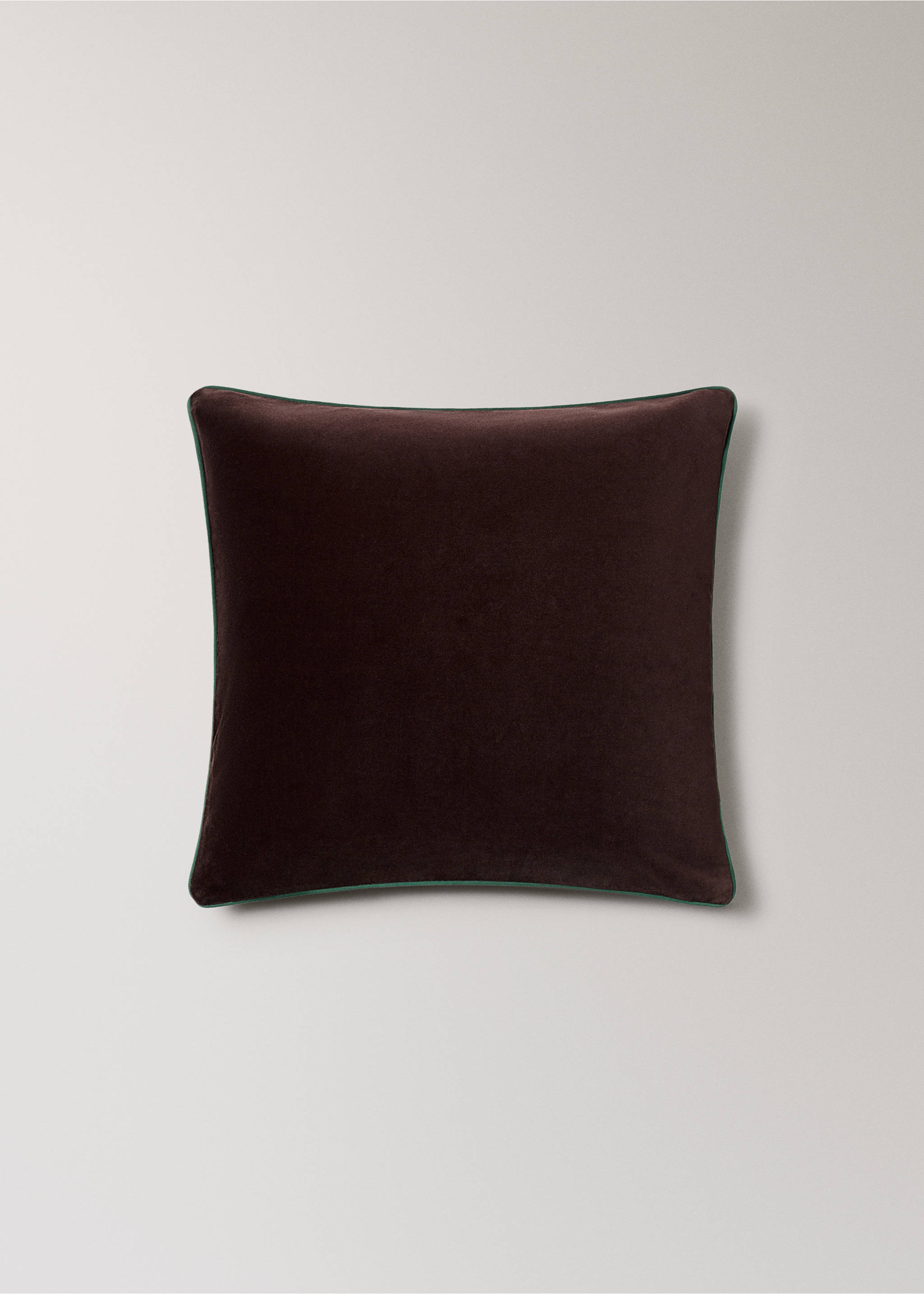Reversible 100% cotton cushion cover 50x50 cm - Article without model, Dark Red. Ref: 37032547-00.