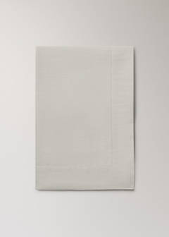 Round cotton hemstitch tablecloth for 8 to 10 people — Light/Pastel Brown 6