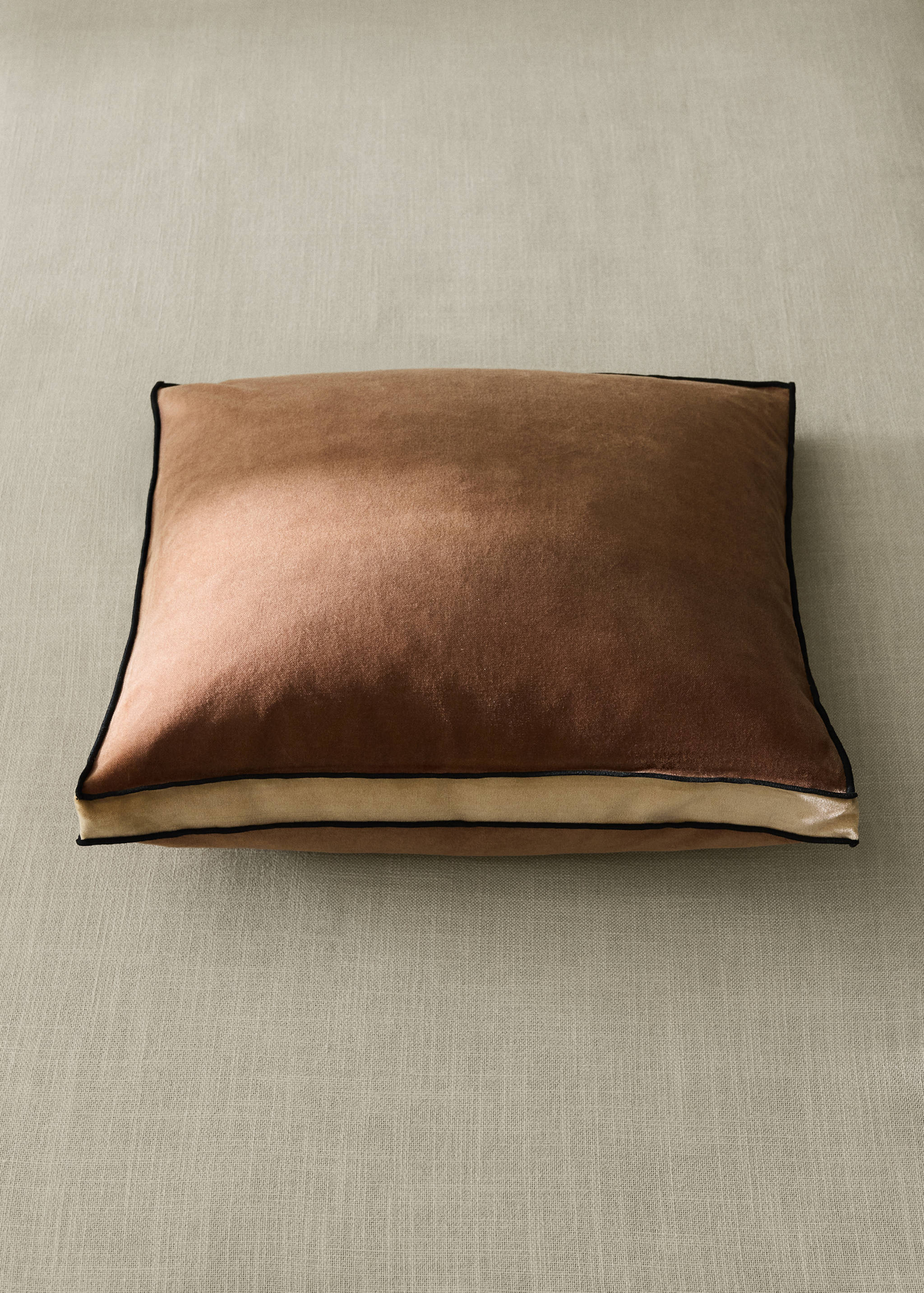 100% cotton velvet cushion cover 45x45 cm - General plane
