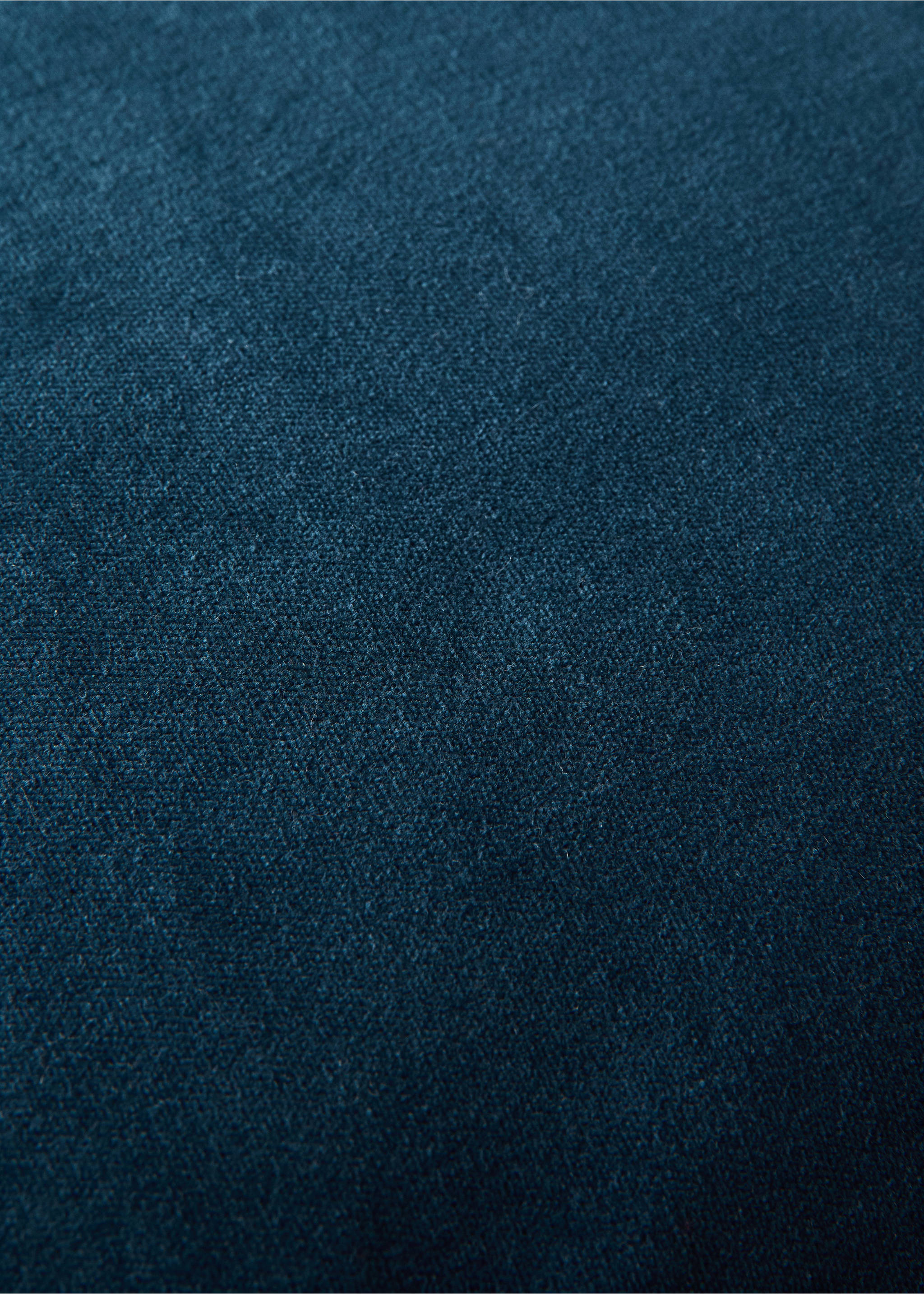 100% cotton velvet cushion cover 45x45 cm - Details of the article 3, Blue. Ref: 37032550-00.