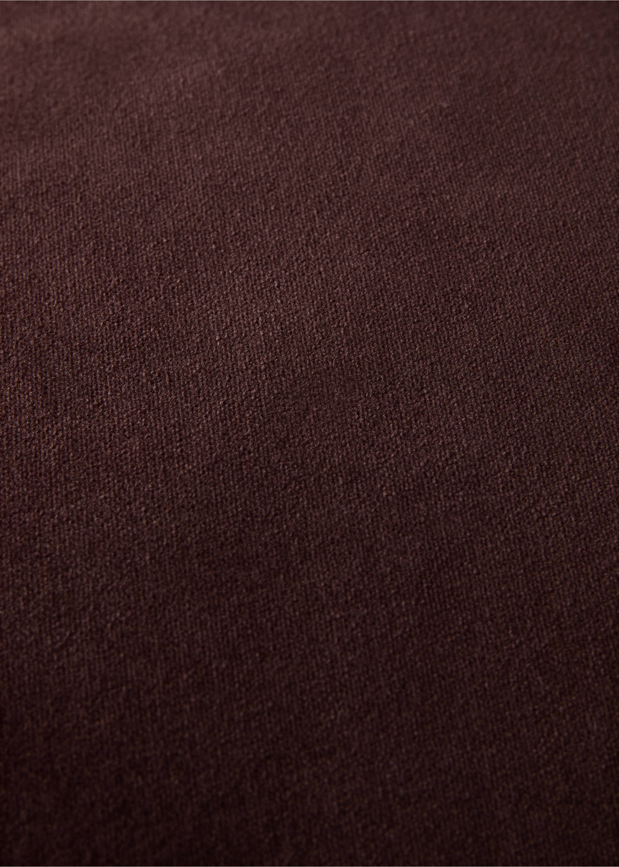 100% cotton velvet cushion cover 45x45 cm - Details of the article 3, Dark Red. Ref: 37032550-00.