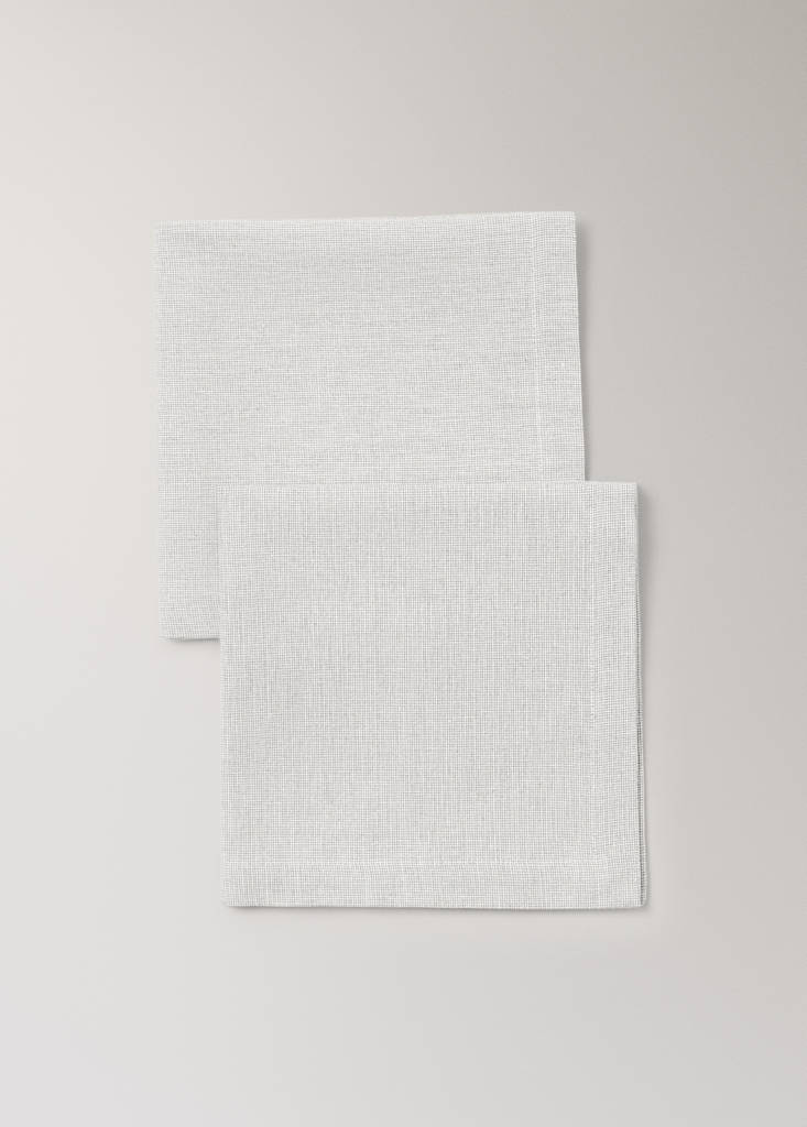 Pack of 2 100% cotton napkins — Brown
