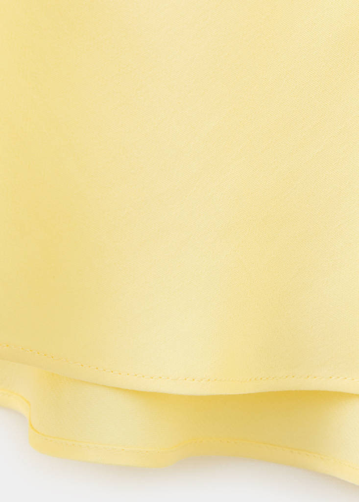 Halter-neck open-back dress — Yellow