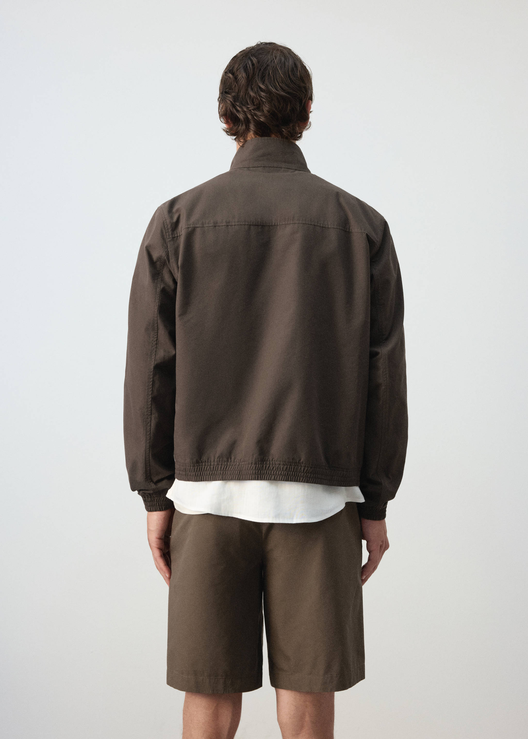 Veste droite coton lyocell - Verso de l’article