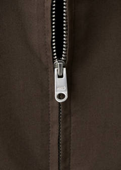 Straight cotton lyocell jacket — Brown 7