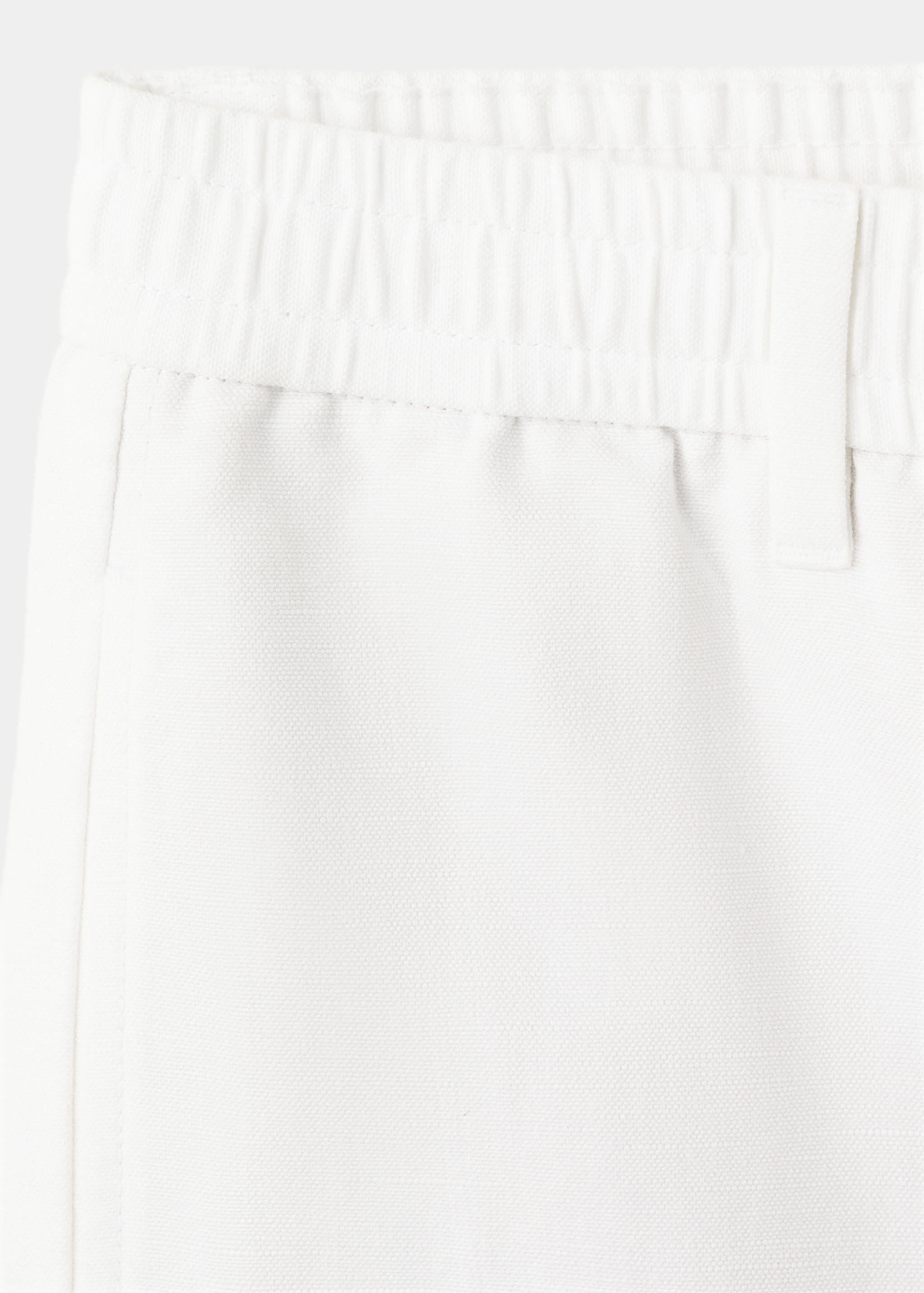 Bermuda en mélange coton-lin avec cordon - Détail de l'article 0