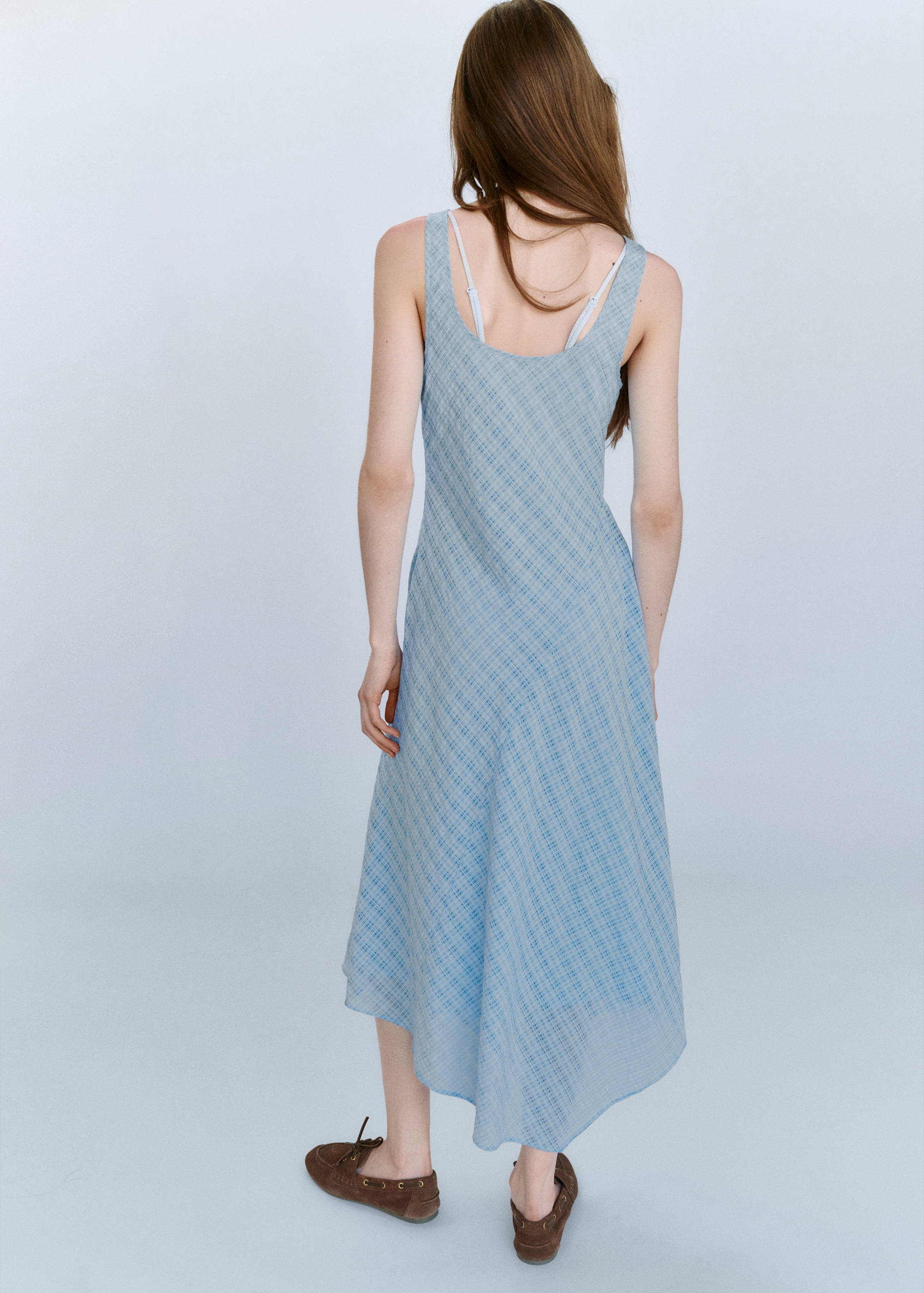 Robe asymétrique carreaux - Verso de l’article