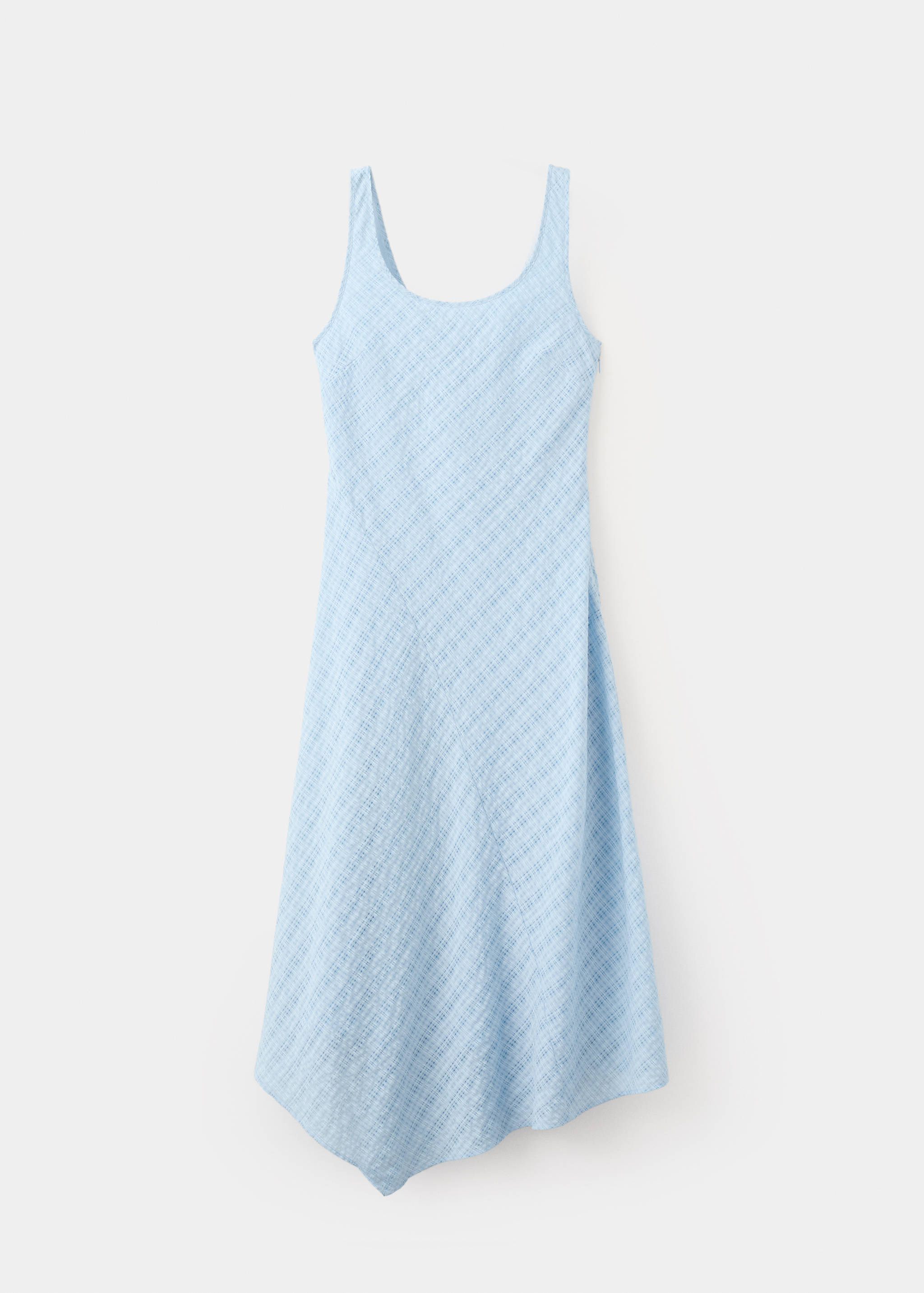 Check asymmetrical dress - Article without model