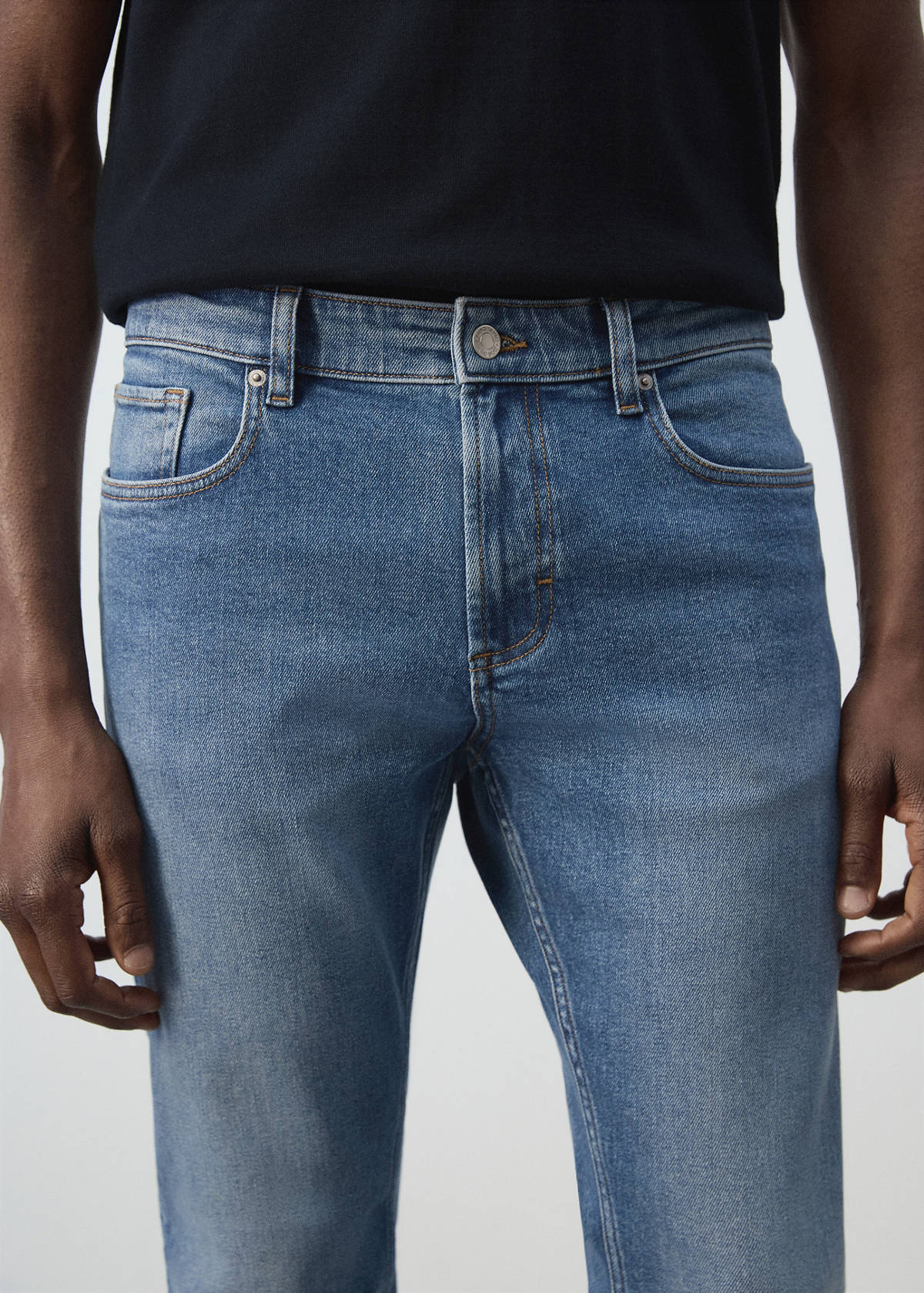 Jan slim-fit jeans — Medium Blue