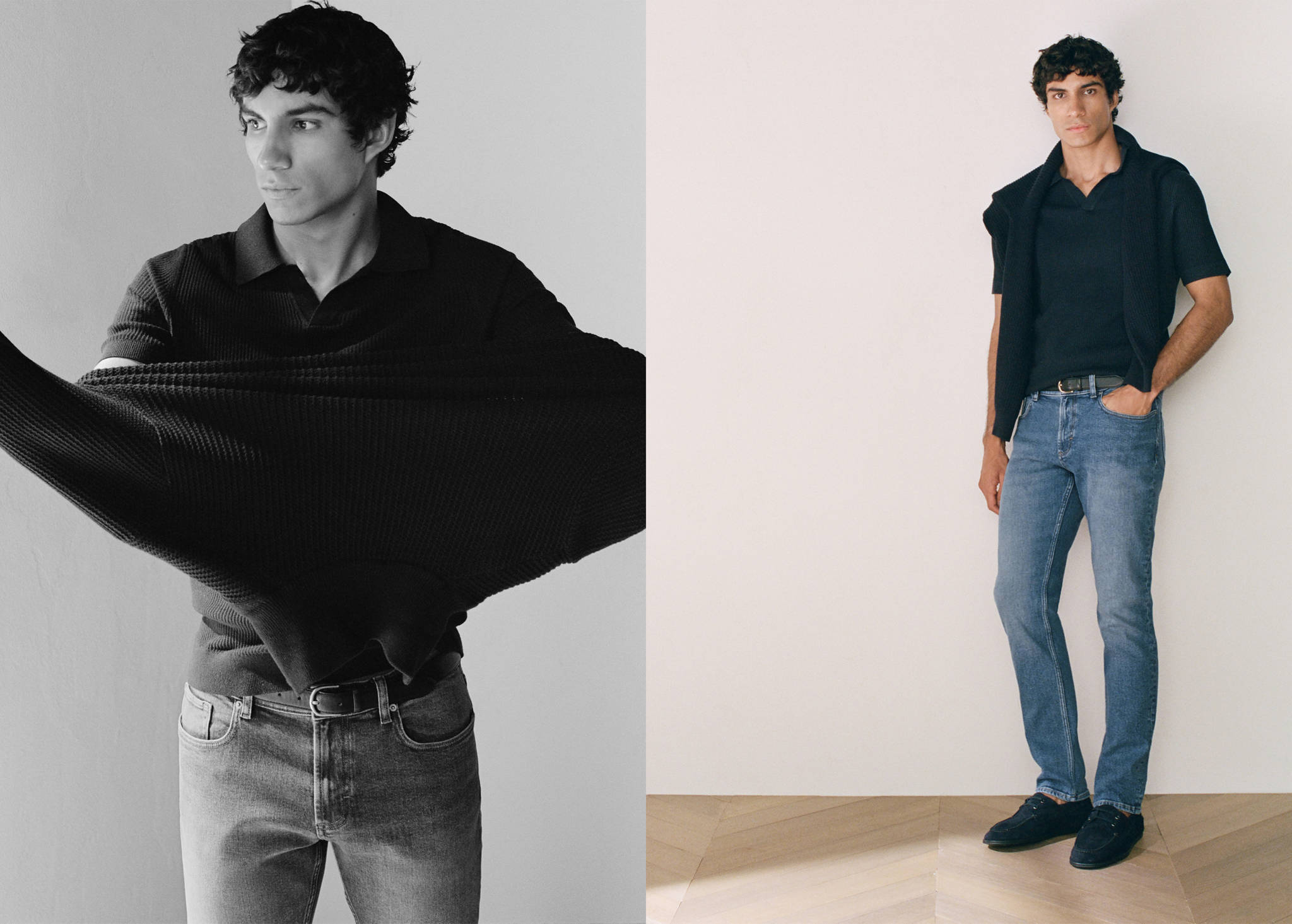 Jan slim-fit jeans - Panoramic plane