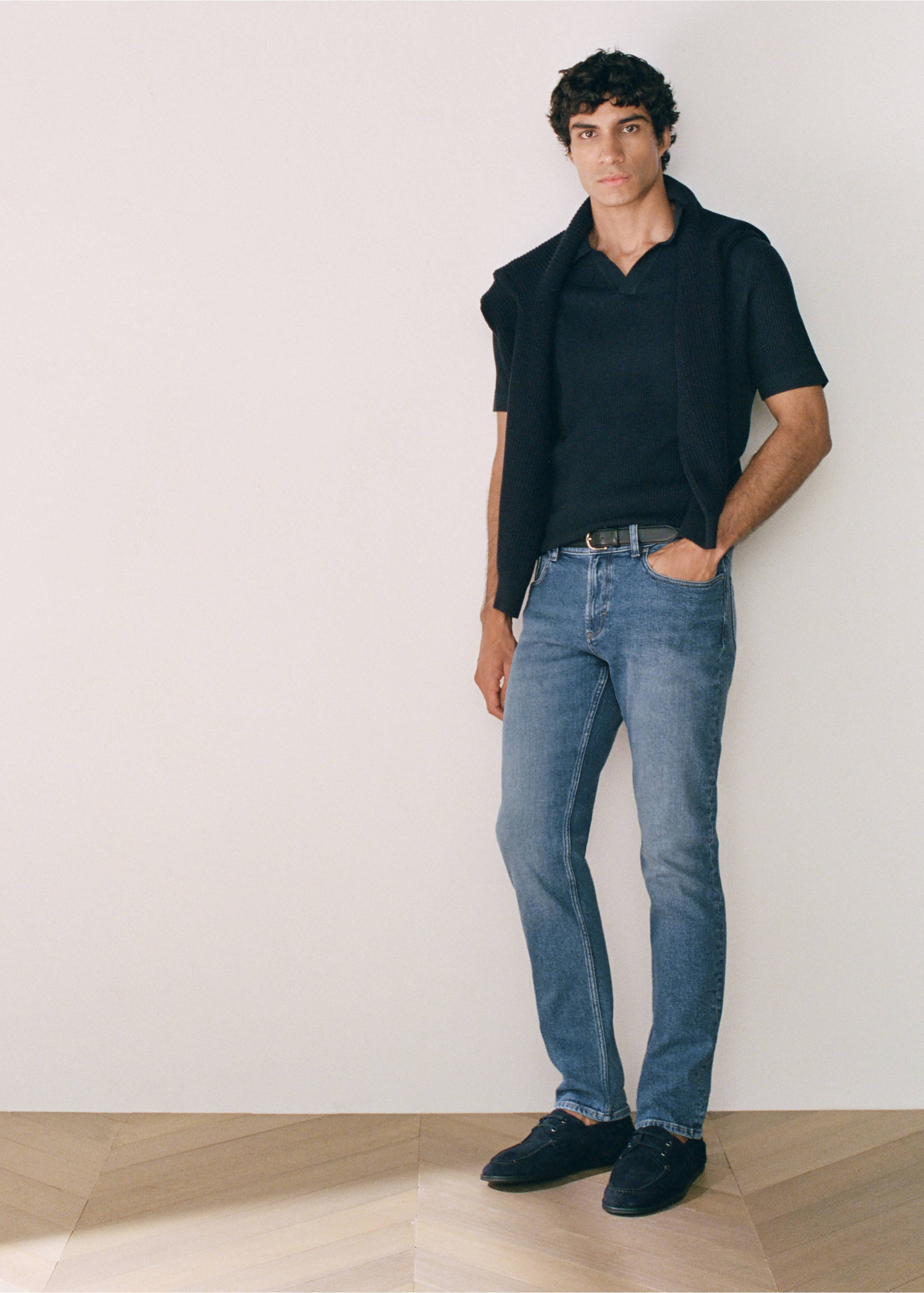 Jeans Jan slim fit - Detalle del artículo 8, Azul medio. Ref: 37032894-00.